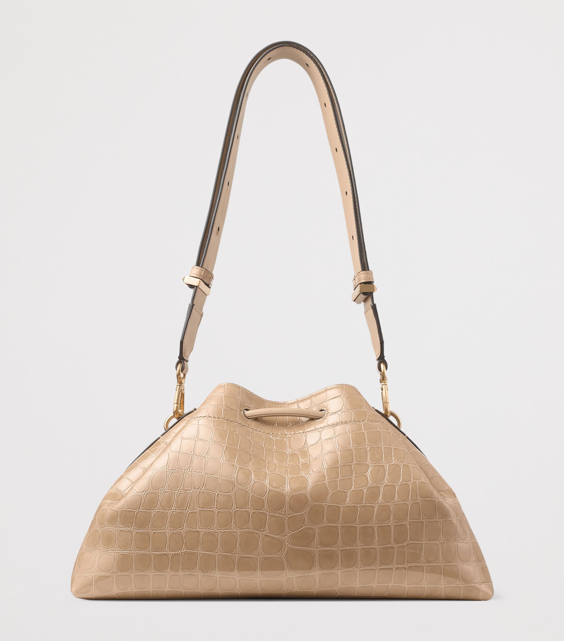 Bon Bon Cinch Leather Top-Handle Bag CHAI/GOLD Image 3