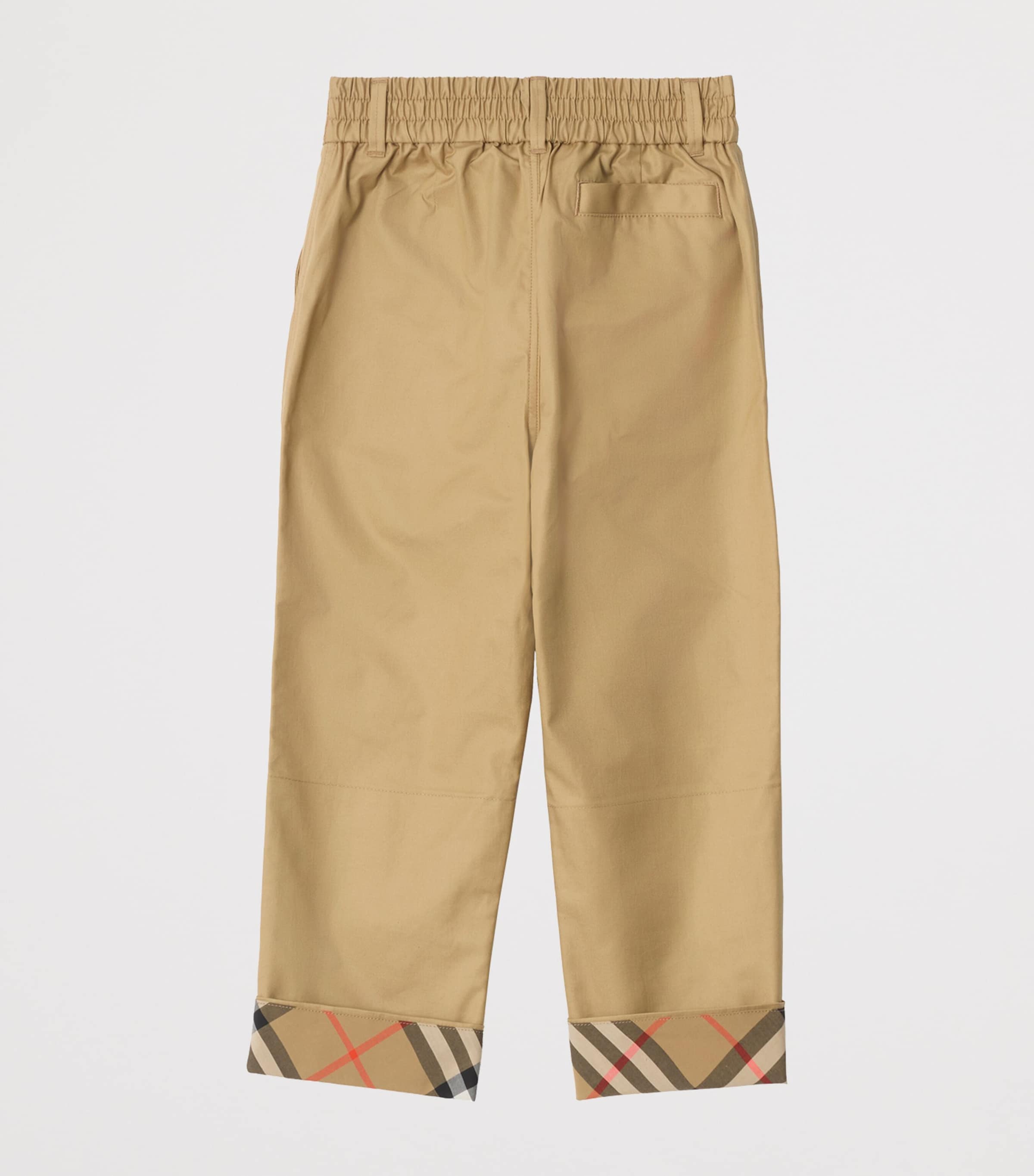 Check Turn-Up Chinos (3-12 Years) SAND Image 2