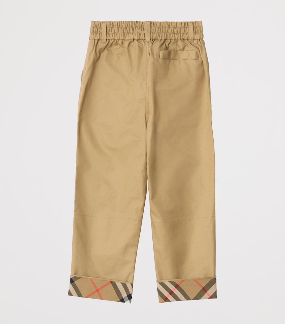 Check Turn-Up Chinos (3-12 Years) SAND Image 2