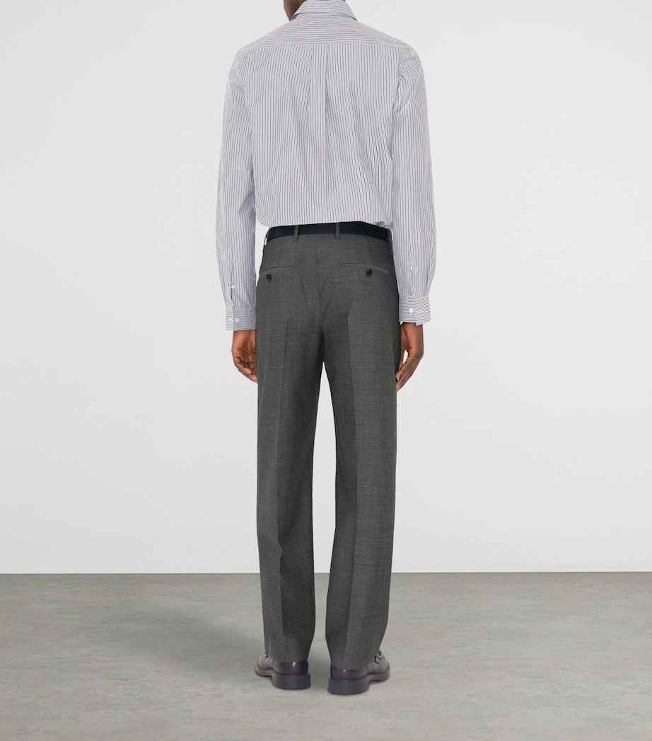 Cotton Stripe Shirt BLACK/WHITE STRIPE Image 4