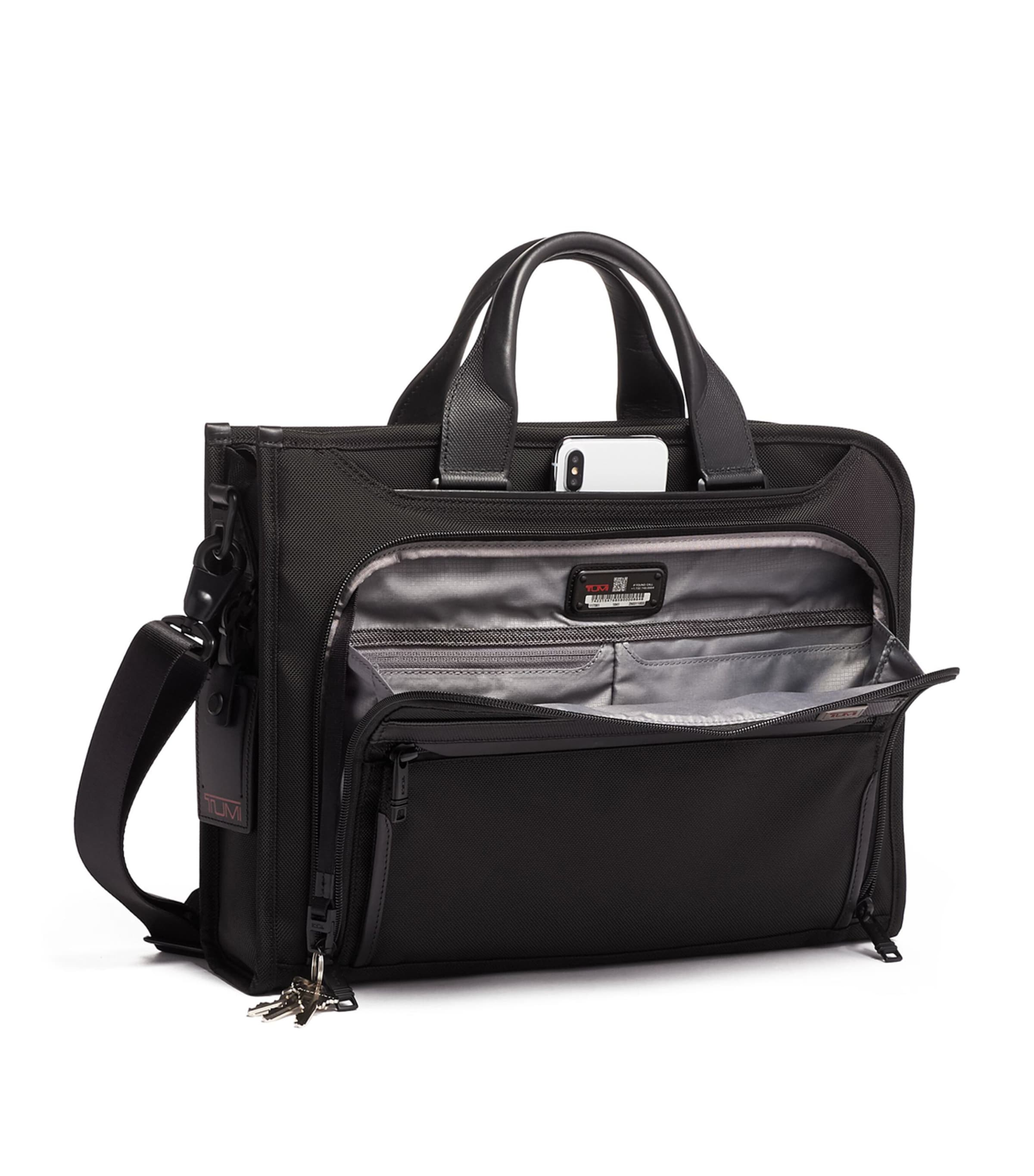 Tumi Alpha 3 Slim Deluxe Portfolio Black Image 2