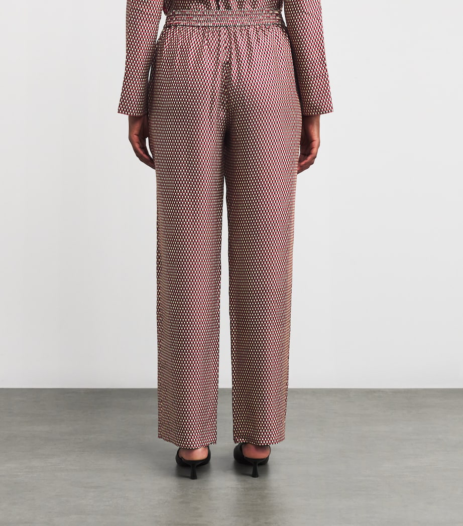 Check Print Sahel Trousers RUBY COMBO Image 4