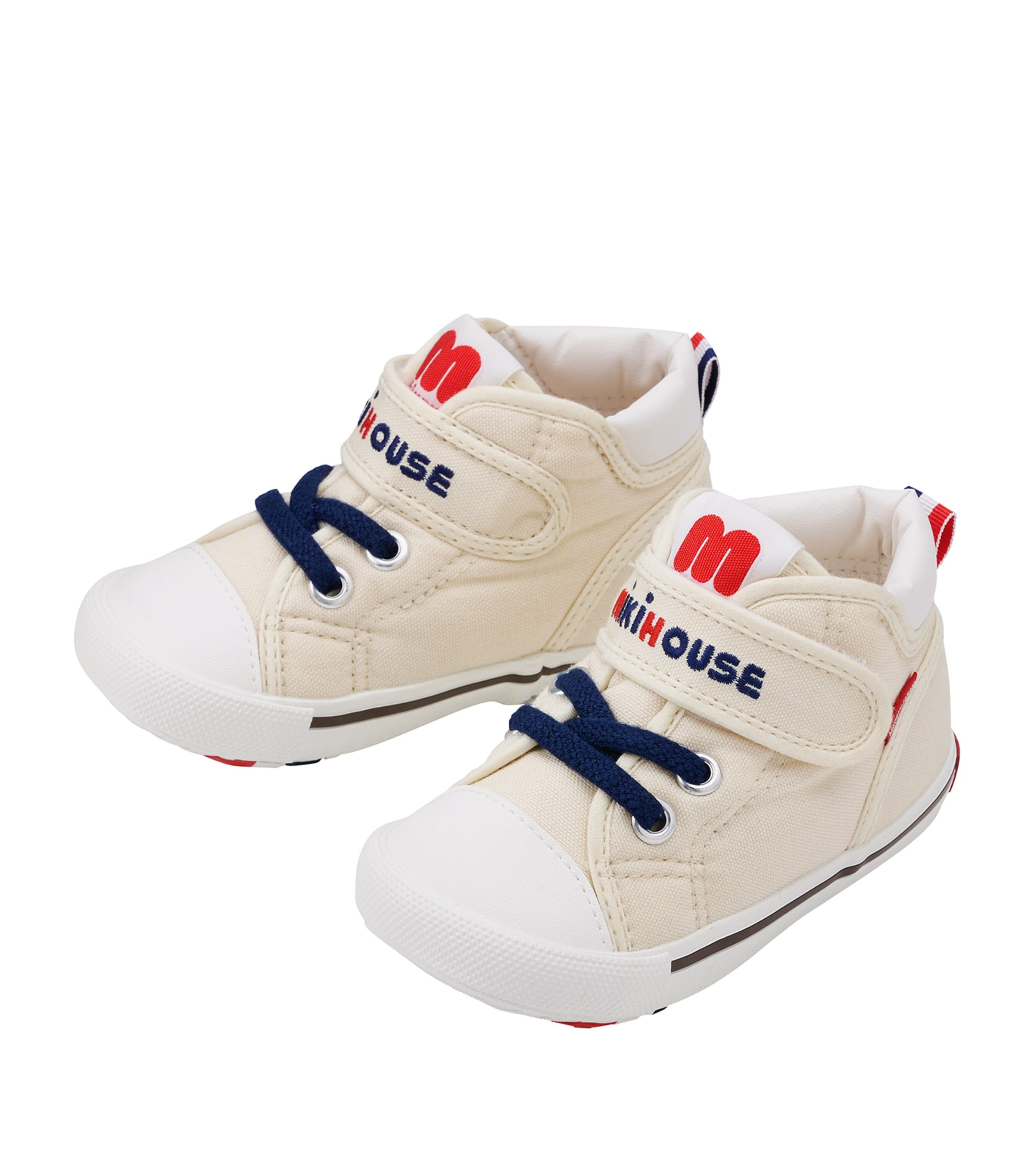 Miki House Velcro High-Top Sneakers | Baby Clothing | Baby Shoes | Trainers | Designers | Miki House