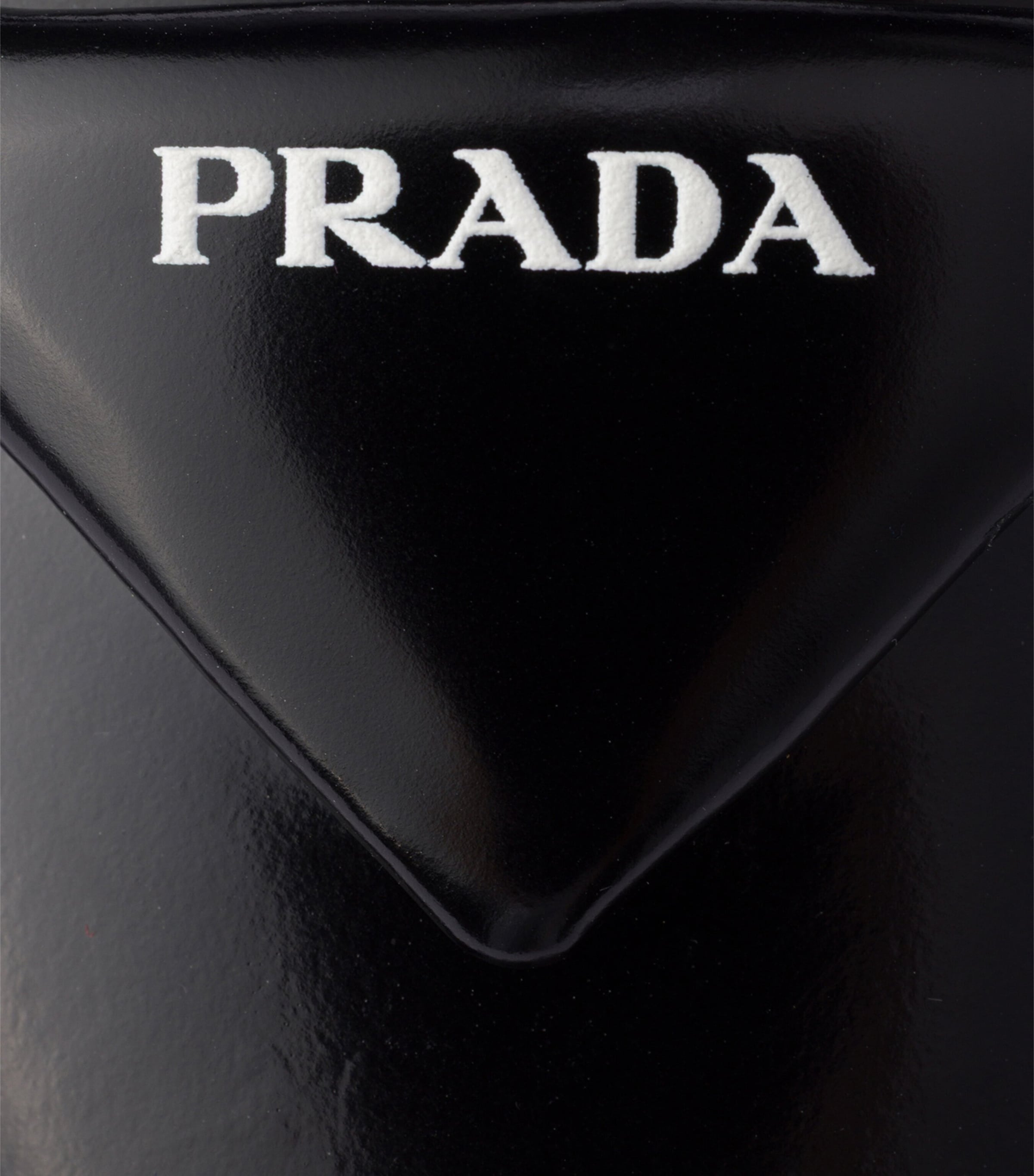 Prada Brushed Leather Slingback Ballet Flats 10 Black Image 6