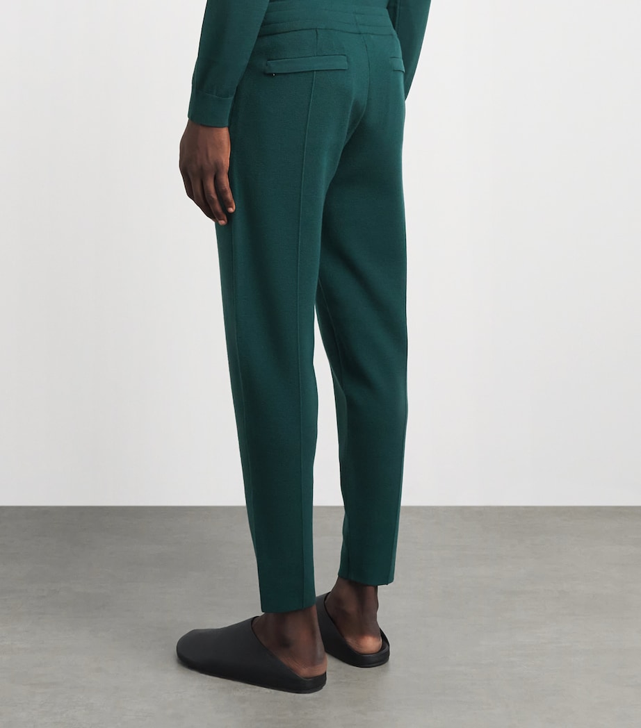 Falke Mens Ultrafine Merino Wool Trousers Forest Image 5