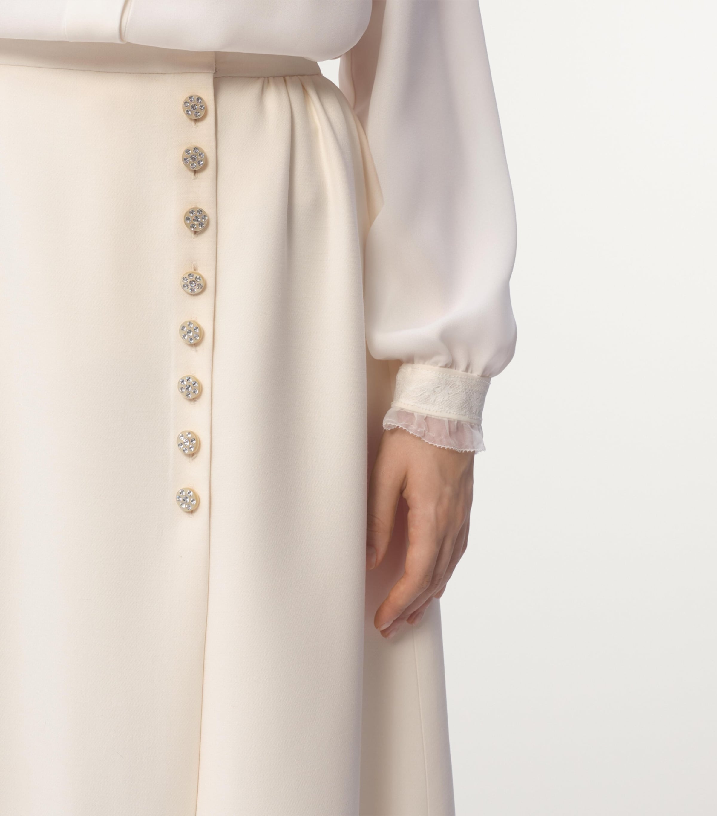 スカート VALENTINO WOOL AND SILK MIDI SKIRT Valentino Valentino wool and silk midi skirt