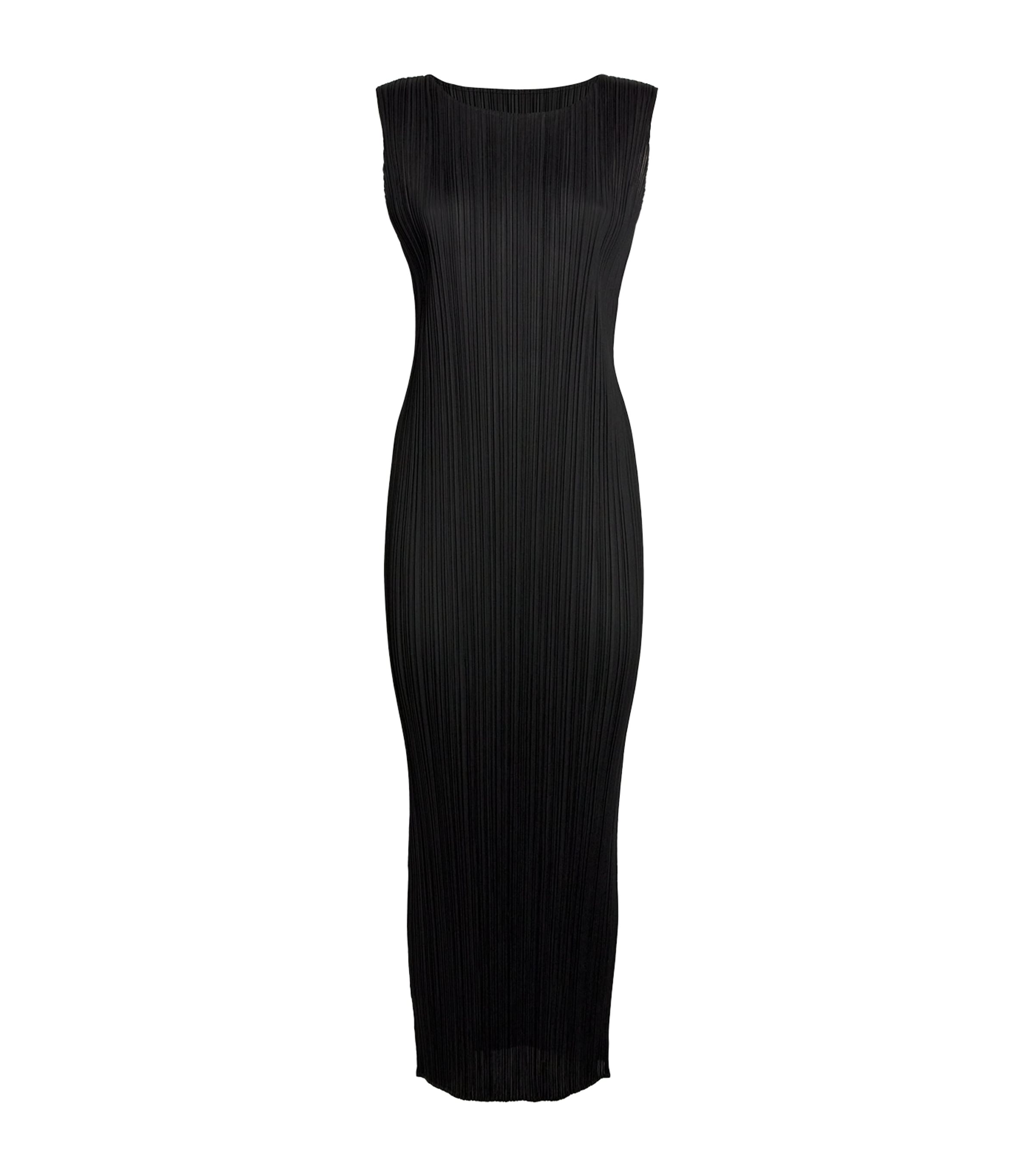 Shop Issey Miyake Basics Sleeveless Maxi Dress In Black