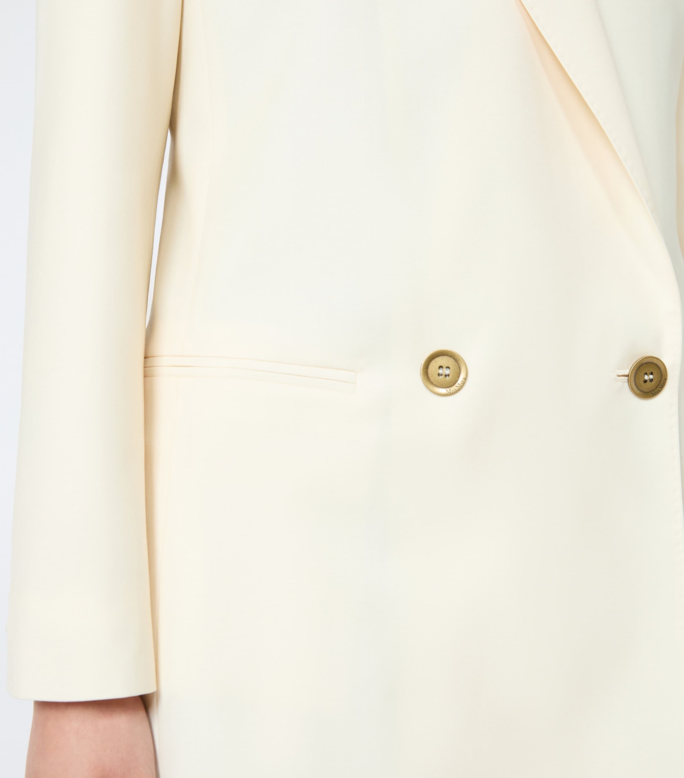 Max Mara Womens Virgin Wool Blazer Ivory Image 5