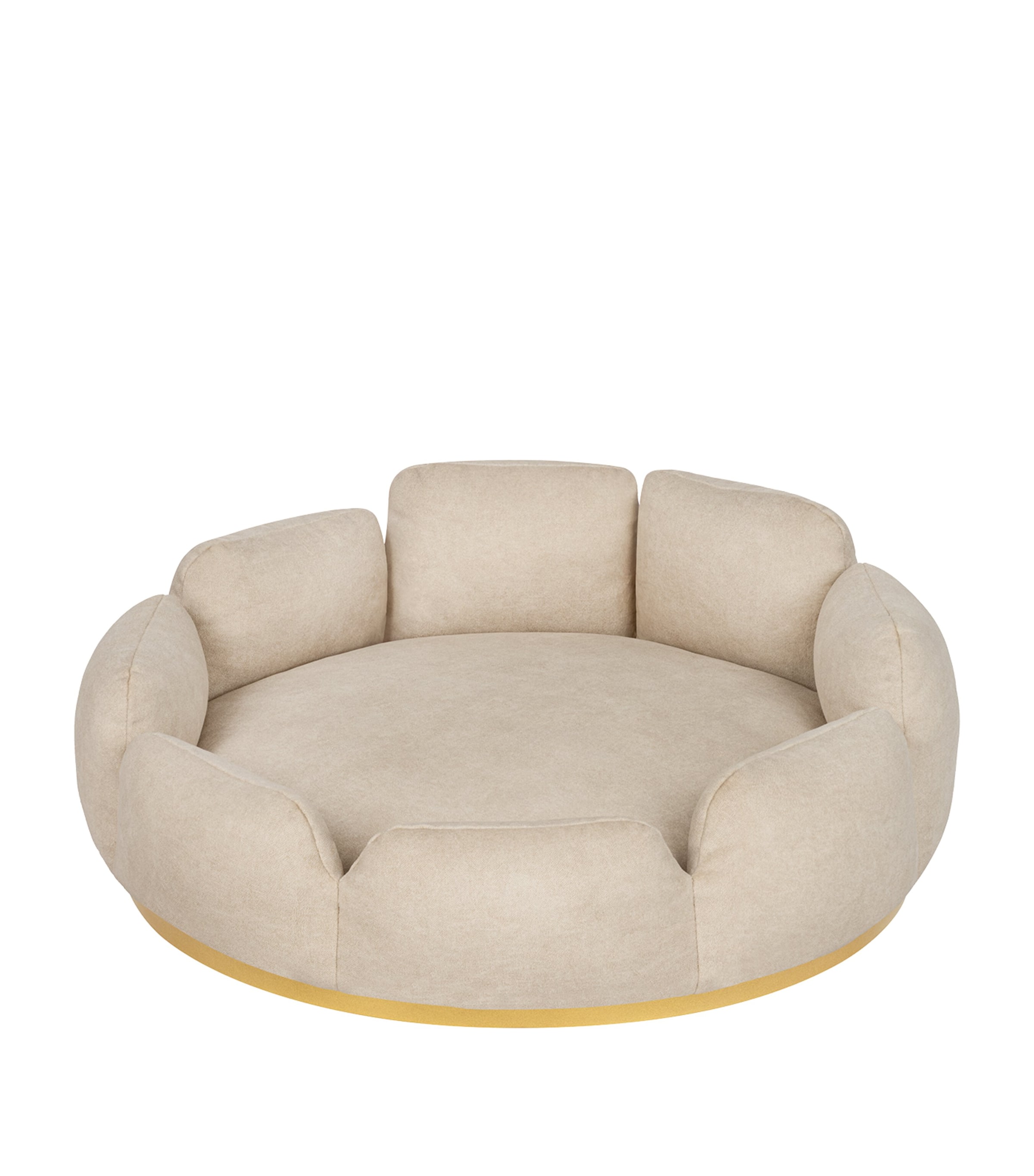 Looty Small Camelia Dog Sofa Beige+gold Image 2
