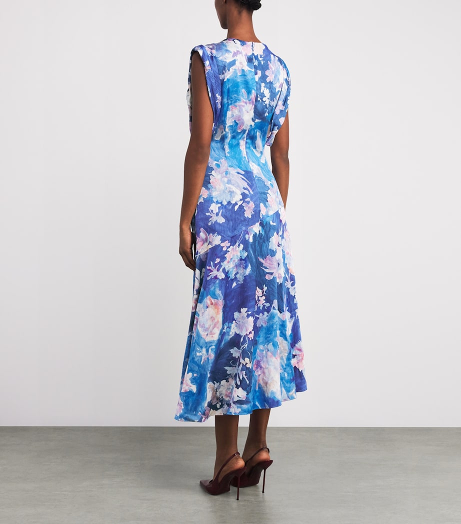 Floral Draped Midi Dress ARTIST GARDN PL CBLT Image 3