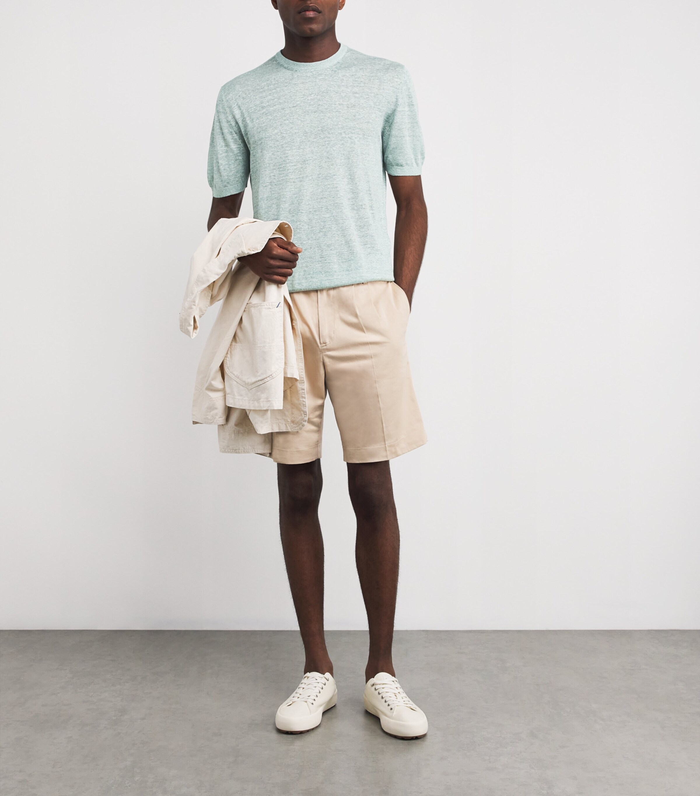 Linen-Silk T-Shirt SAGGIO Image 2