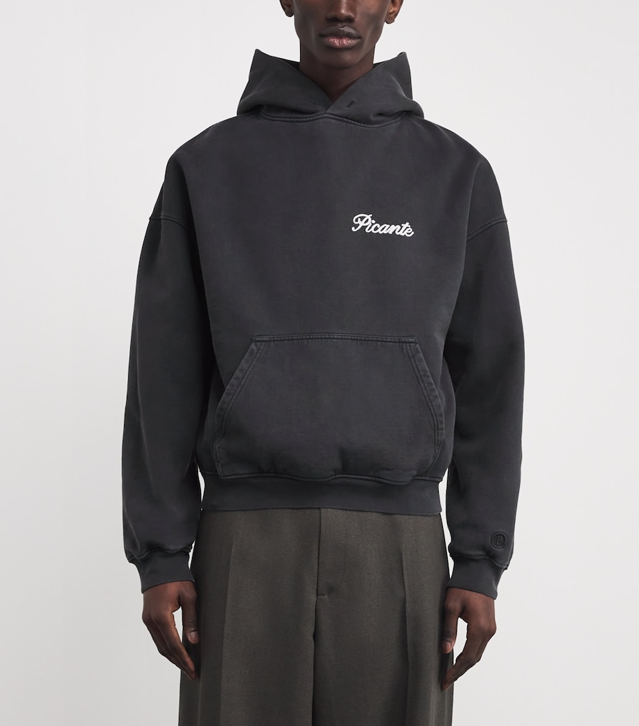 Organic Cotton Tailor Logo Hoodie SUN-FADED BLACK Image 3