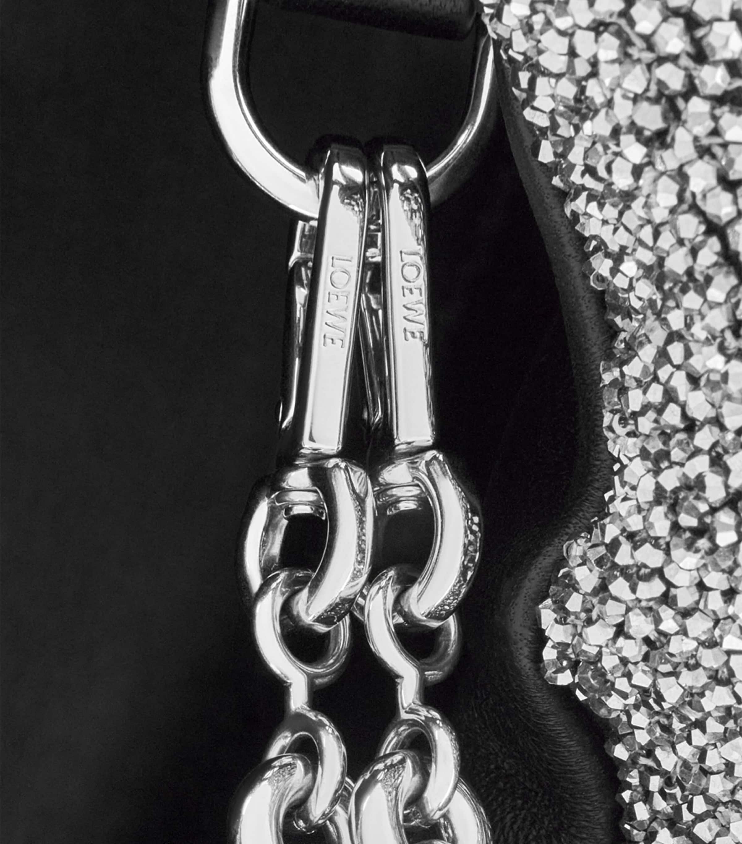 LOEWE Mini Beaded Flamenco Purse Black/silver Image 9