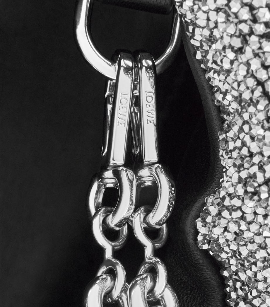 LOEWE Mini Beaded Flamenco Purse Black/silver Image 9