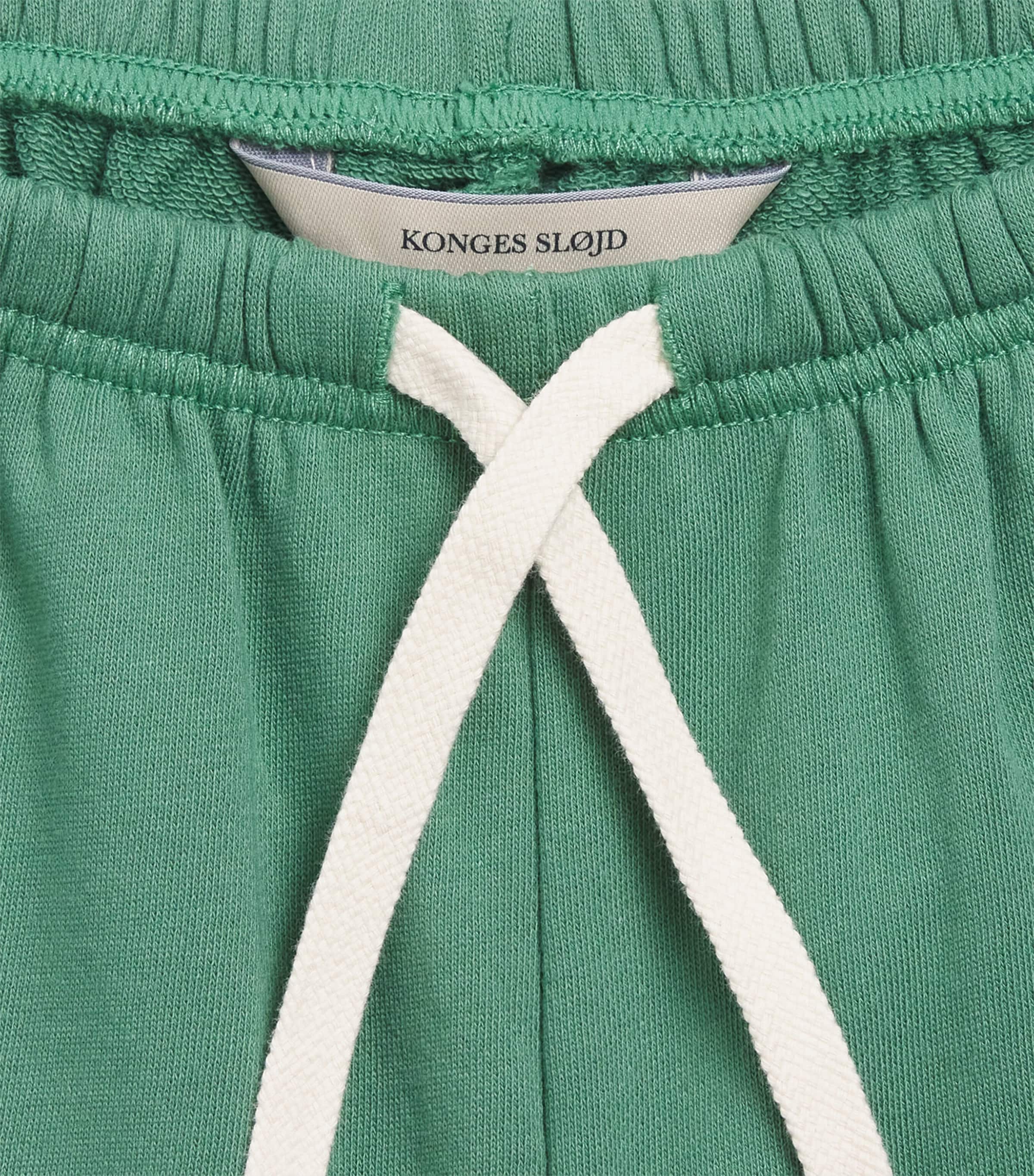 KONGES SLOJD Organic Cotton Sweatshorts (9 Months-10 Years) Dark Ivy Image 3