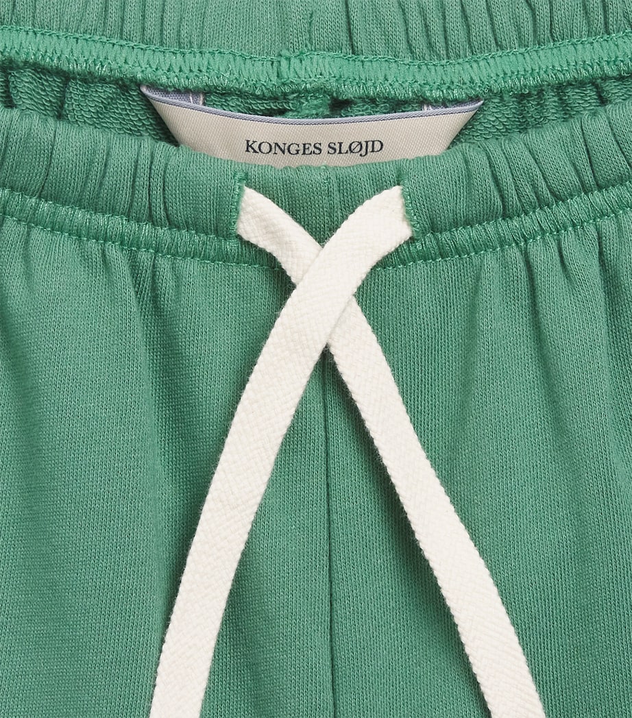KONGES SLOJD Organic Cotton Sweatshorts (9 Months-10 Years) Dark Ivy Image 3