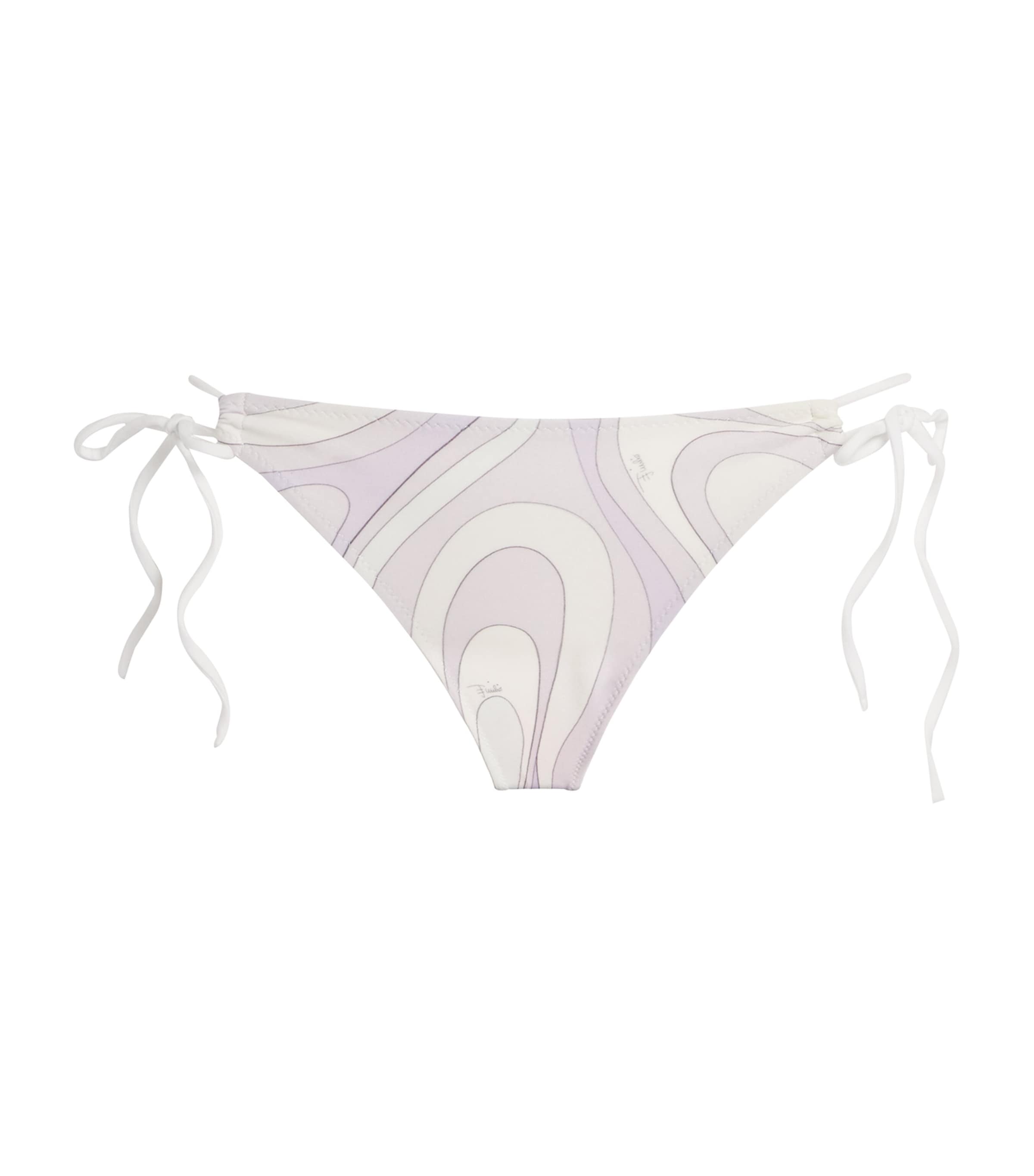 Pucci Marmo Bikini Bottoms In Neutral