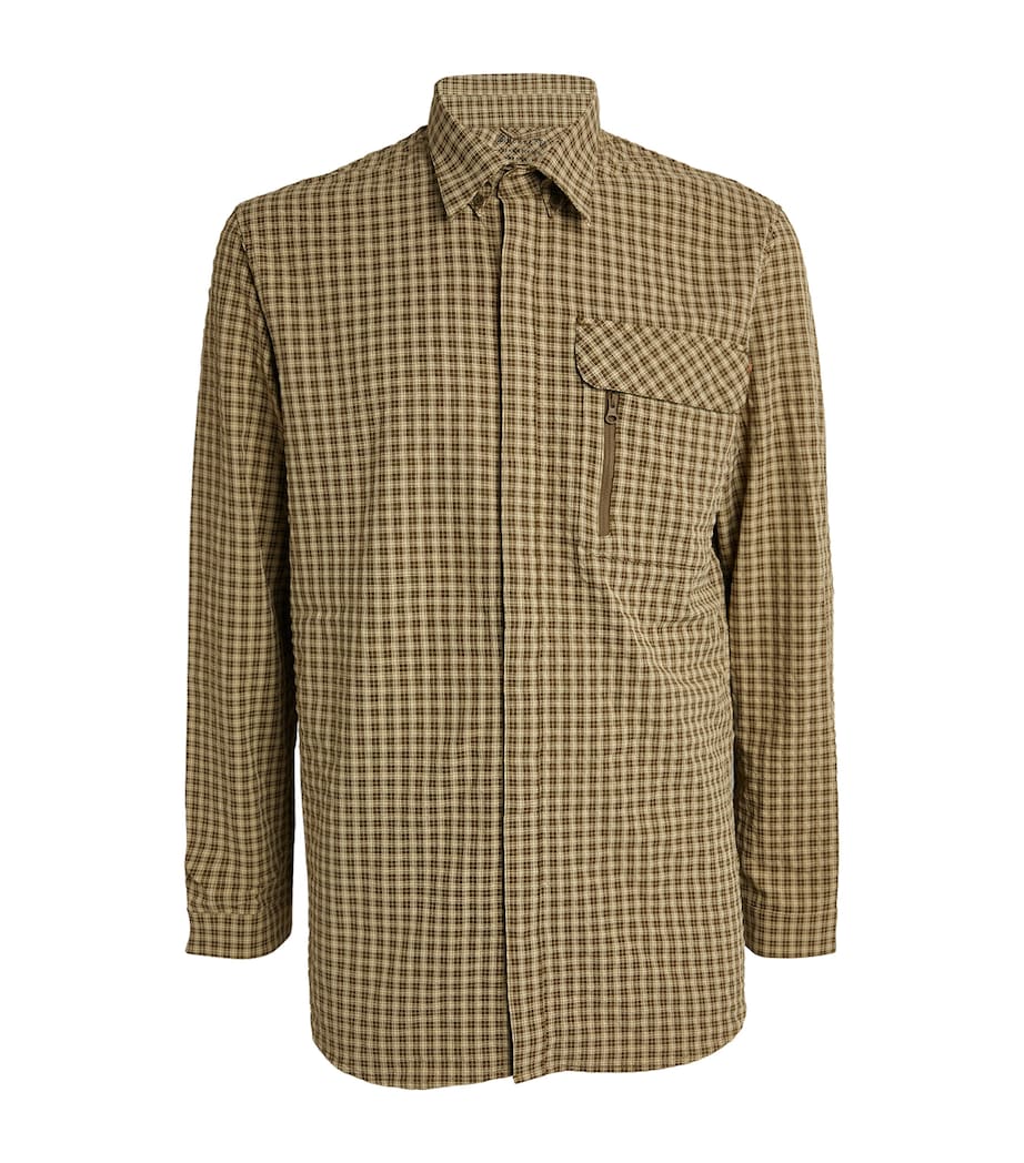 Check Long-Sleeved Shirt 073N - LT GREEN CHK Image 1