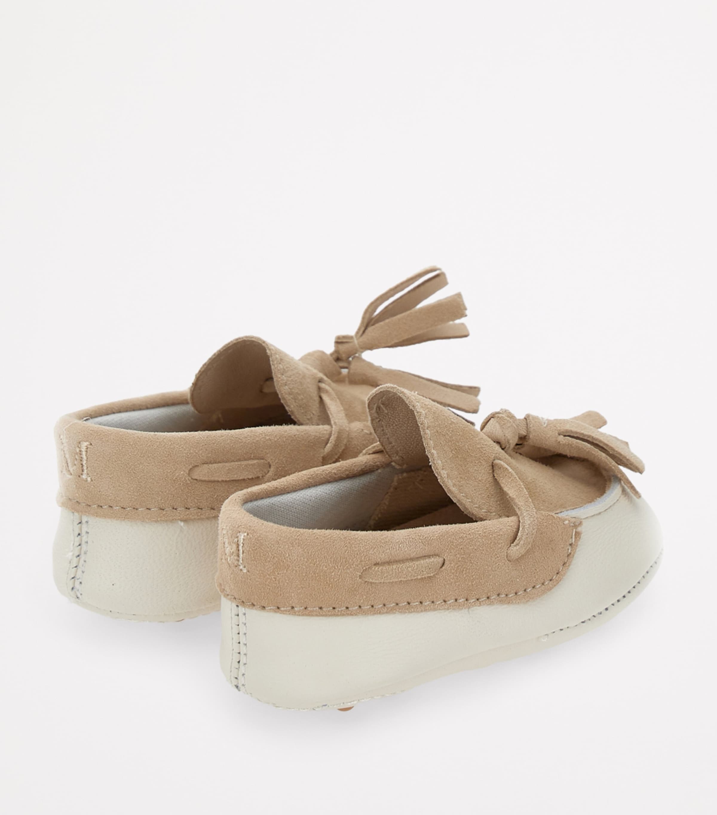 Faux Leather Moccasins BEIGE Image 3