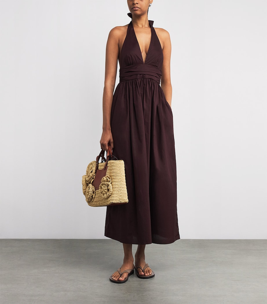 Leather Flora Flip Flops CEDAR SUEDE Image 6