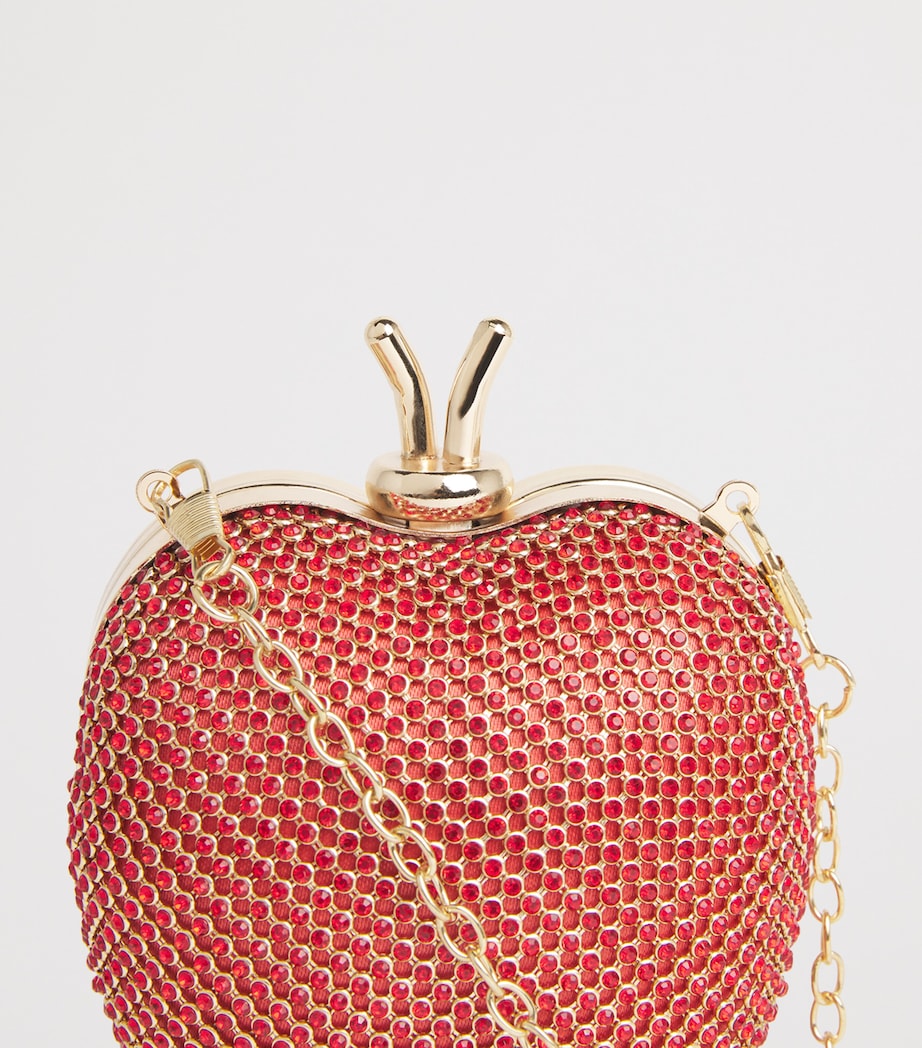 David Charles Diamanté Apple Clutch Bag D Red Image 4