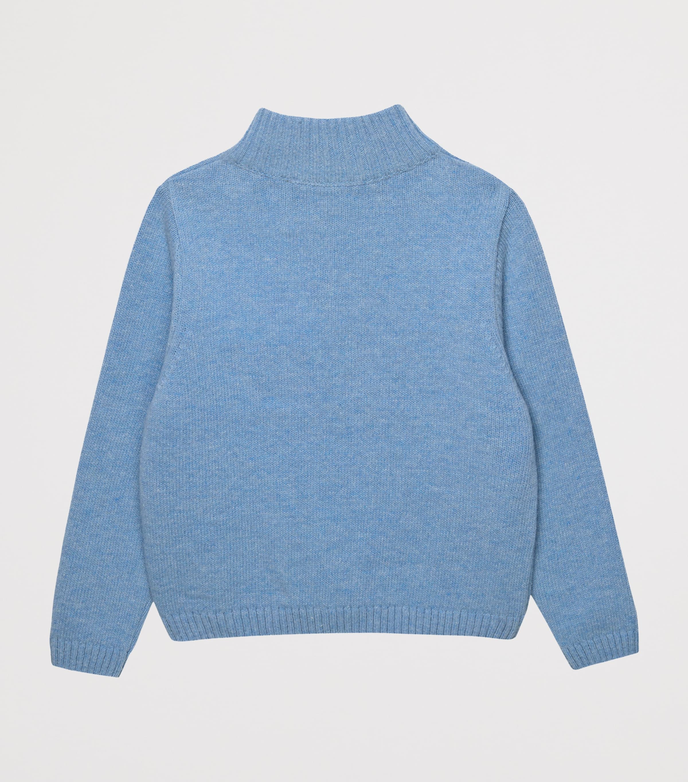 Wool-Blend Charles Half-Zip Sweater (2-5 Years) BLUE MARL Image 2