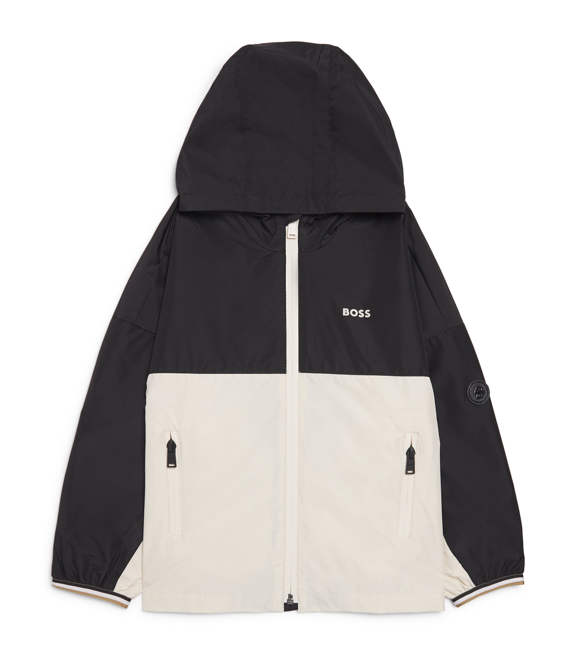 Logo Windbreaker Jacket (4-16 Years) 09B BLACK Image 1