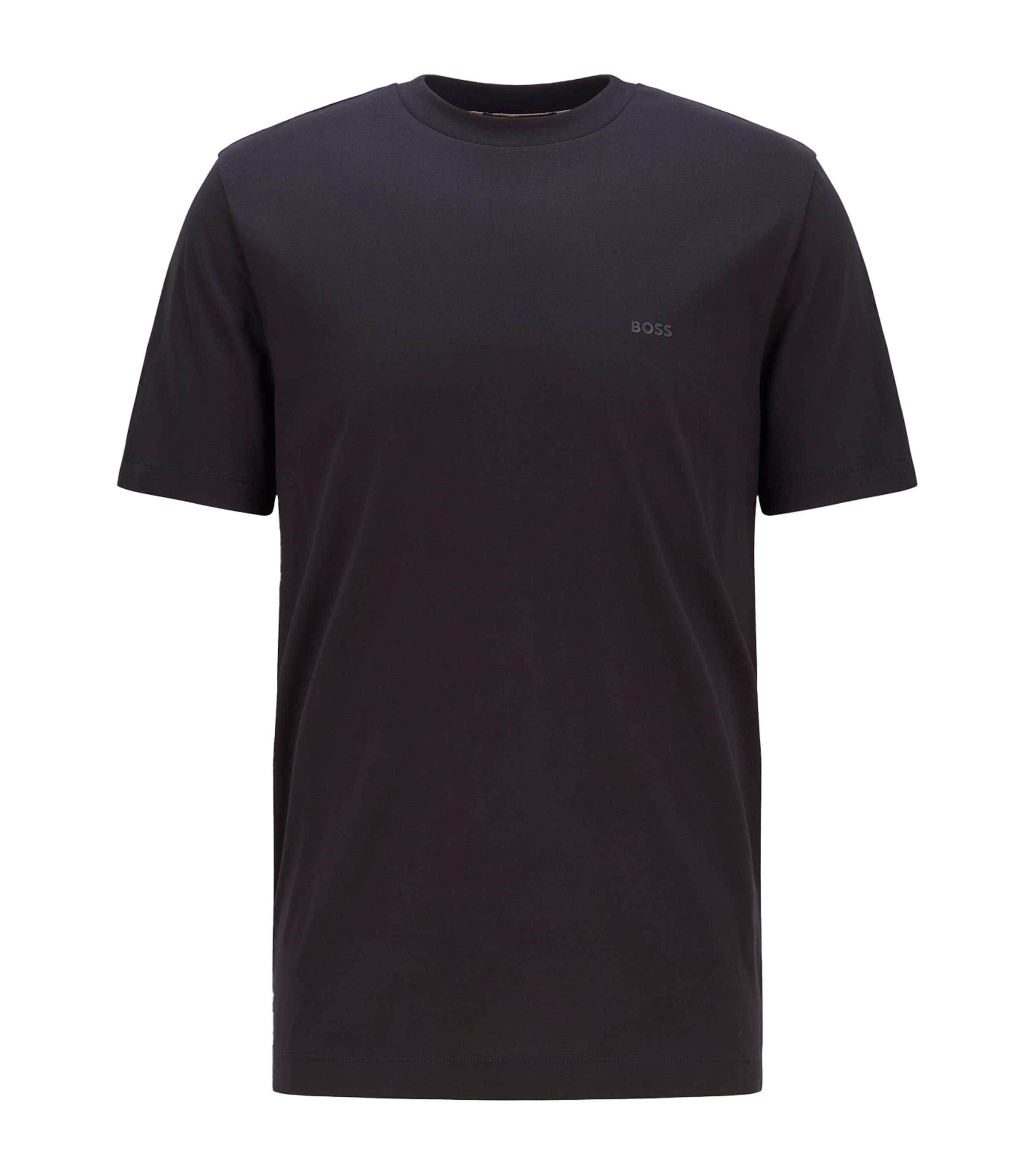 Hugo Boss Thompson Logo Cotton Jersey T-shirt In Black