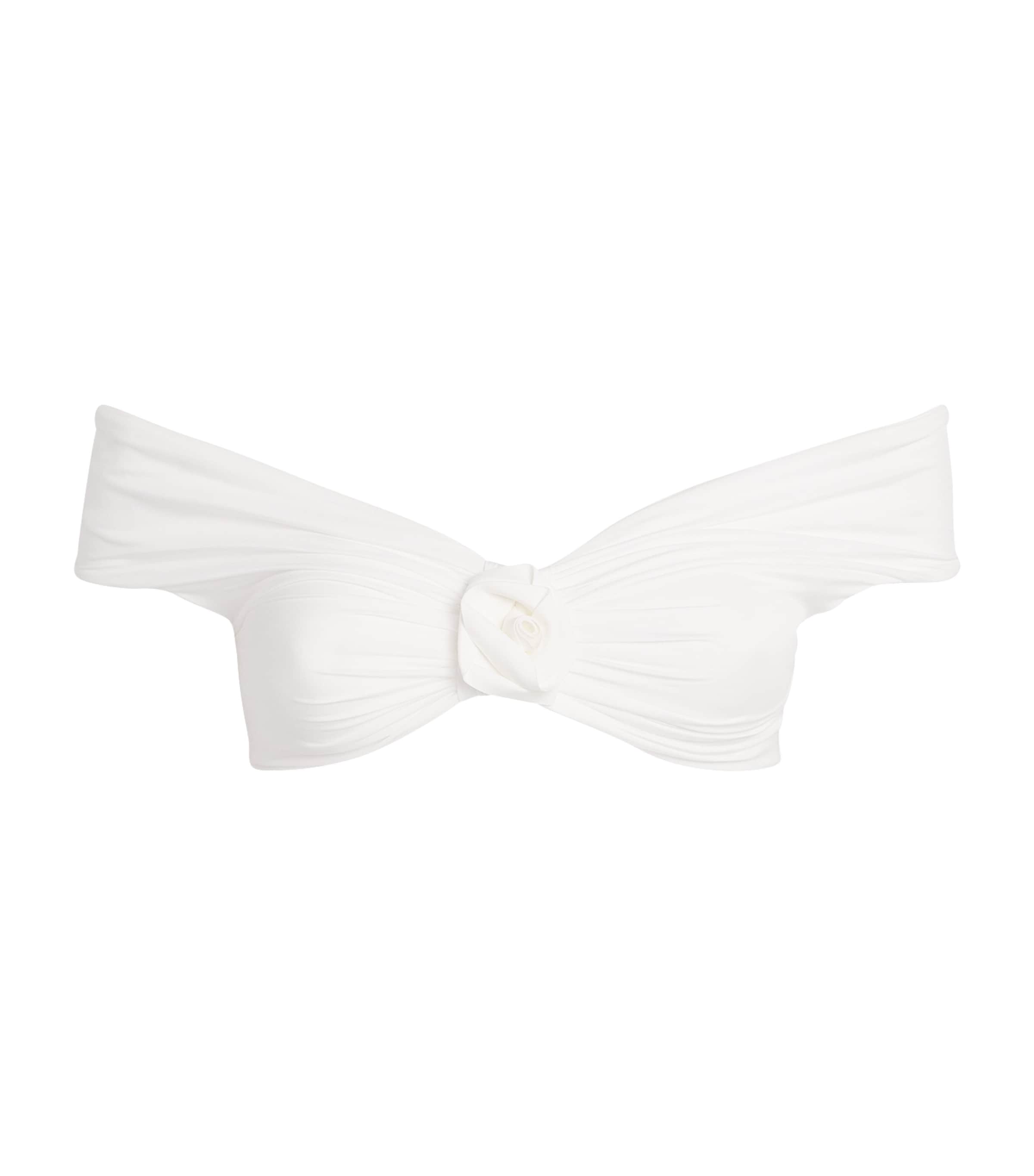 Maygel Coronel Off-the-shoulder Sauco Bikini In White