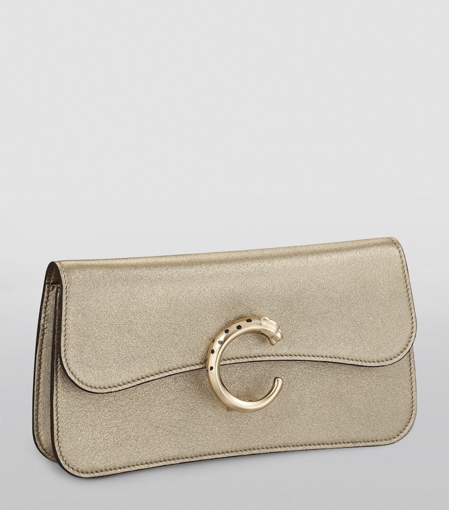 Cartier Mini Metallic Leather Panthère de Cartier Cross-Body Bag Gold Image 7