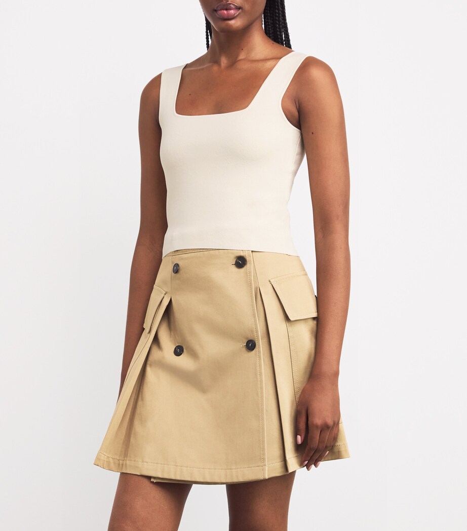 Knitted Tank Top ECRU Image 3