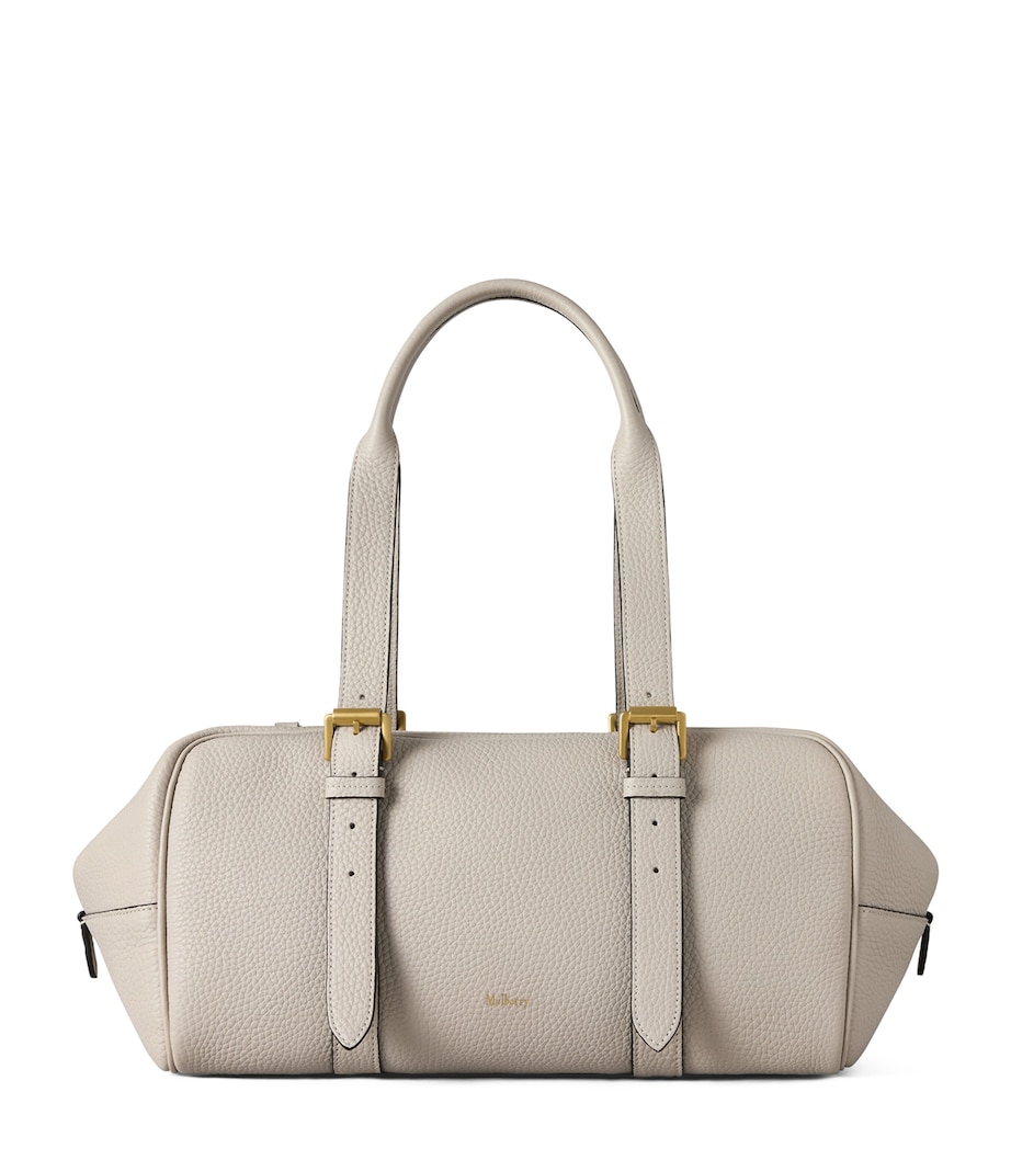 Mulberry Leather Boston Shoulder Bag Chalk Image 1