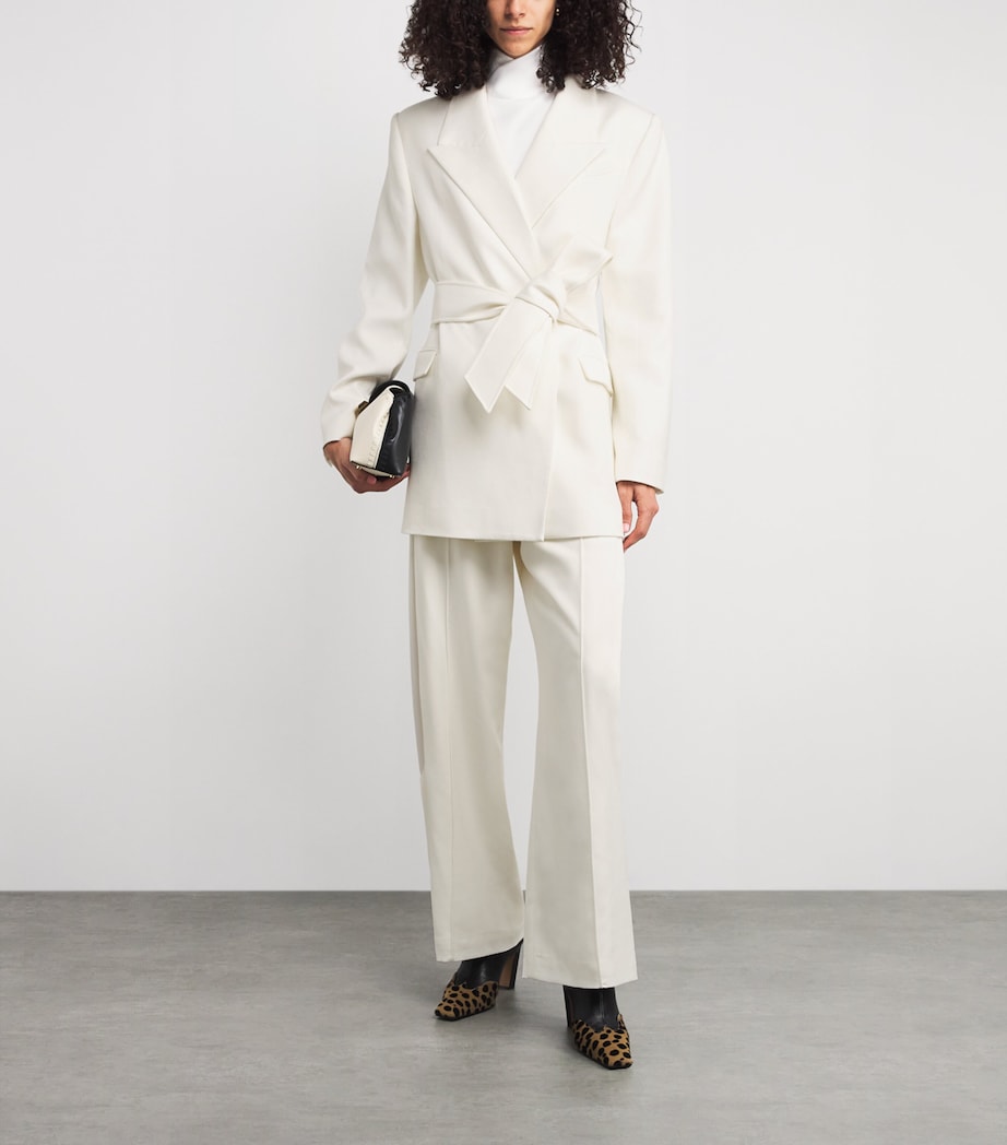 Satin Alabata Blazer MCRM CREAM Image 2