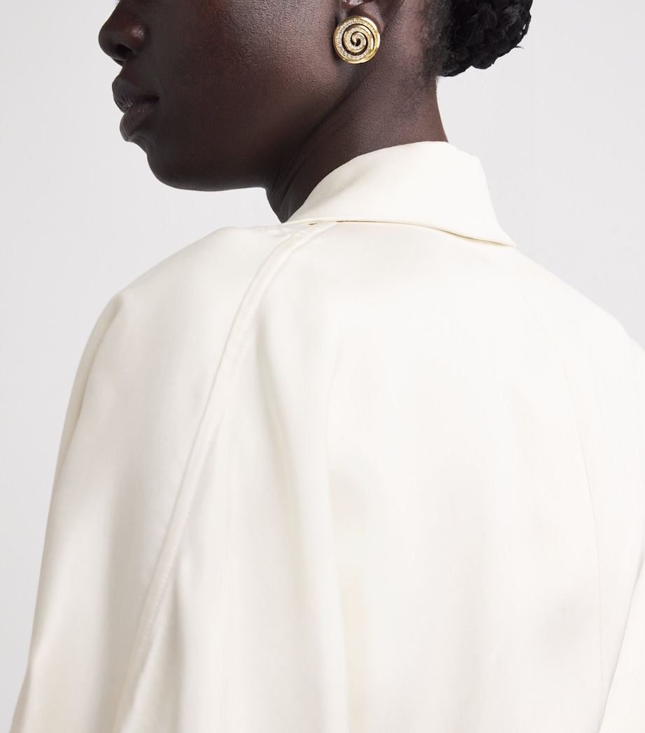 Yellow Gold and Diamond Spiral Stud Earrings YELLOW GOLD Image 2