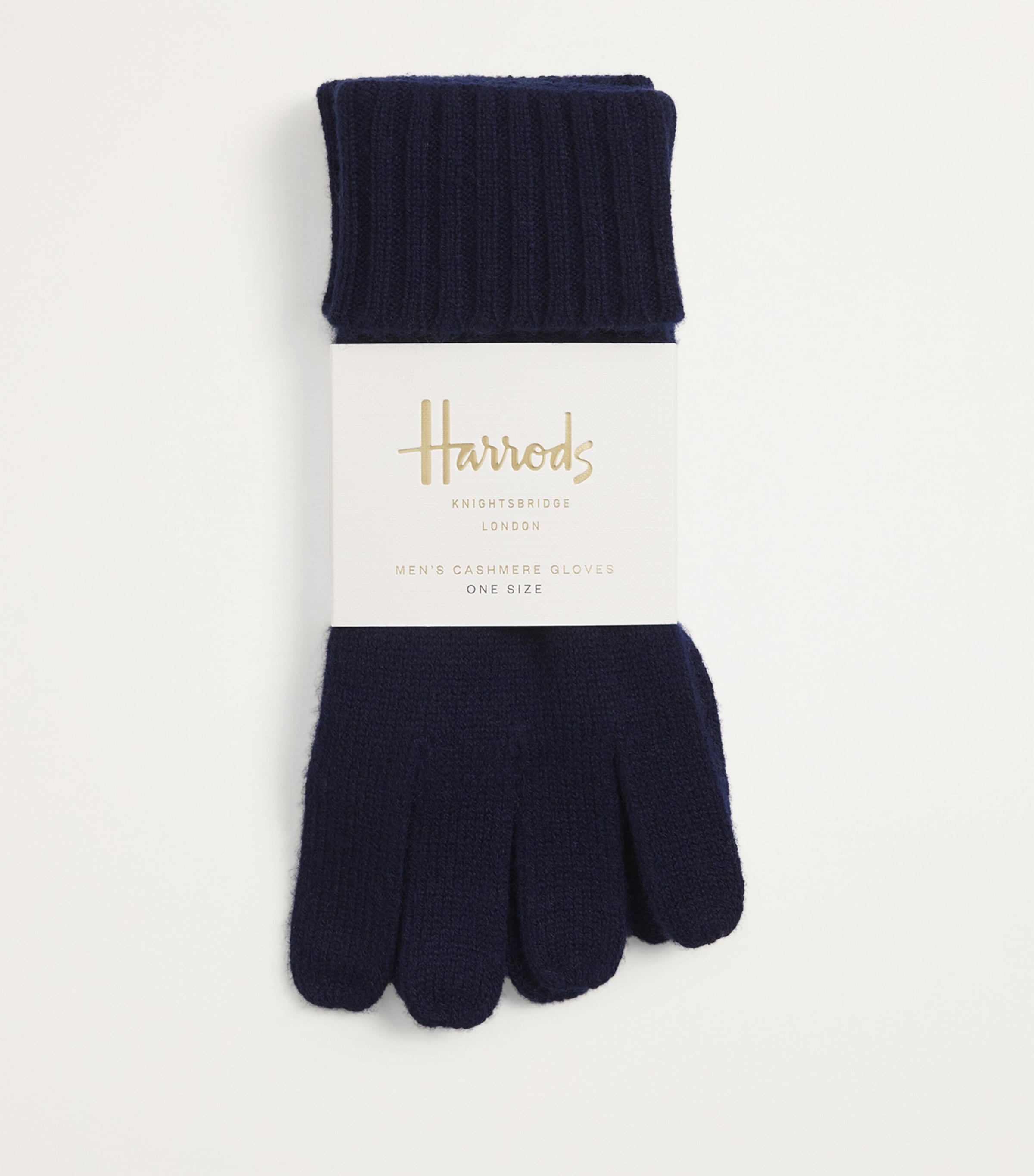 Harrods Men's Cashmere Gloves Cosmos Image 2