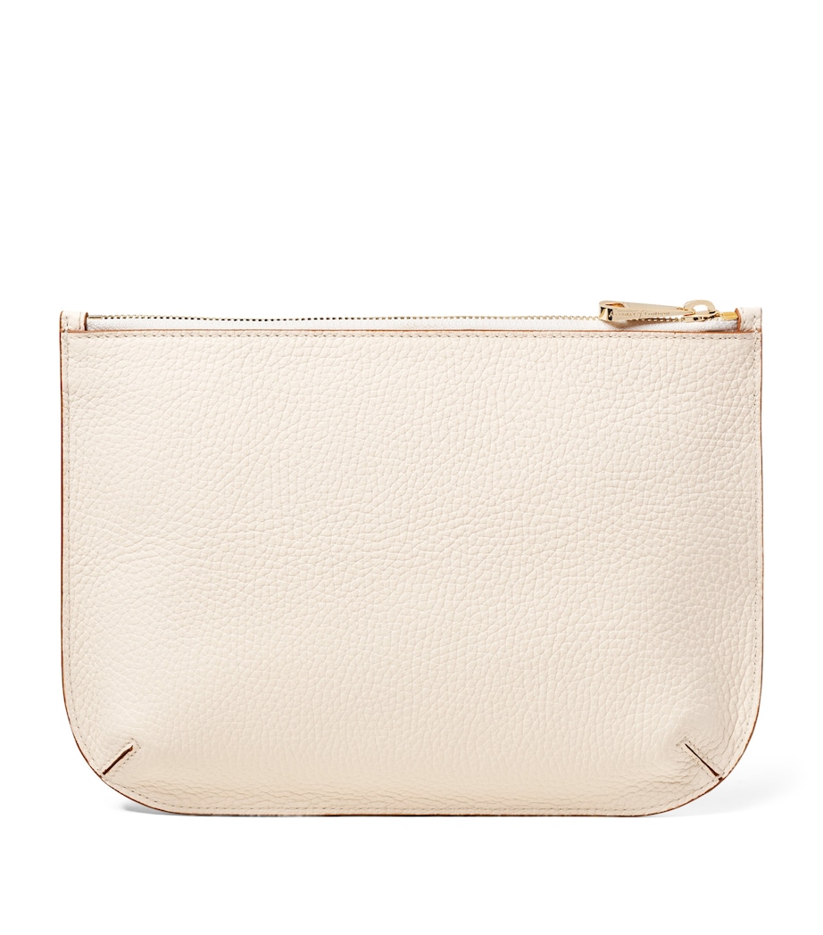 Large Leather Ella Pouch IVORY Image 2