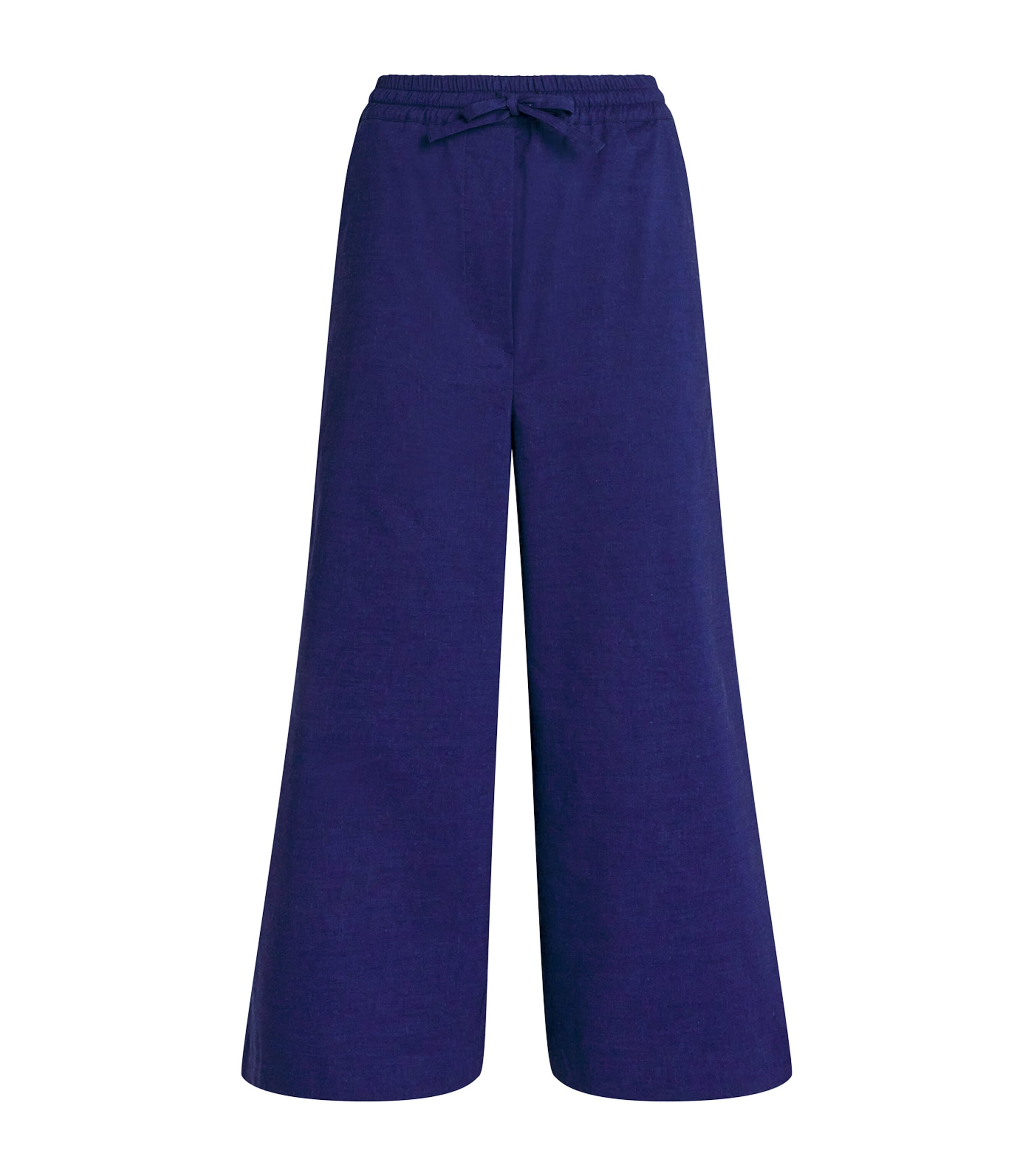 Claudie Pierlot Drawstring Wide-leg Trousers In Blue