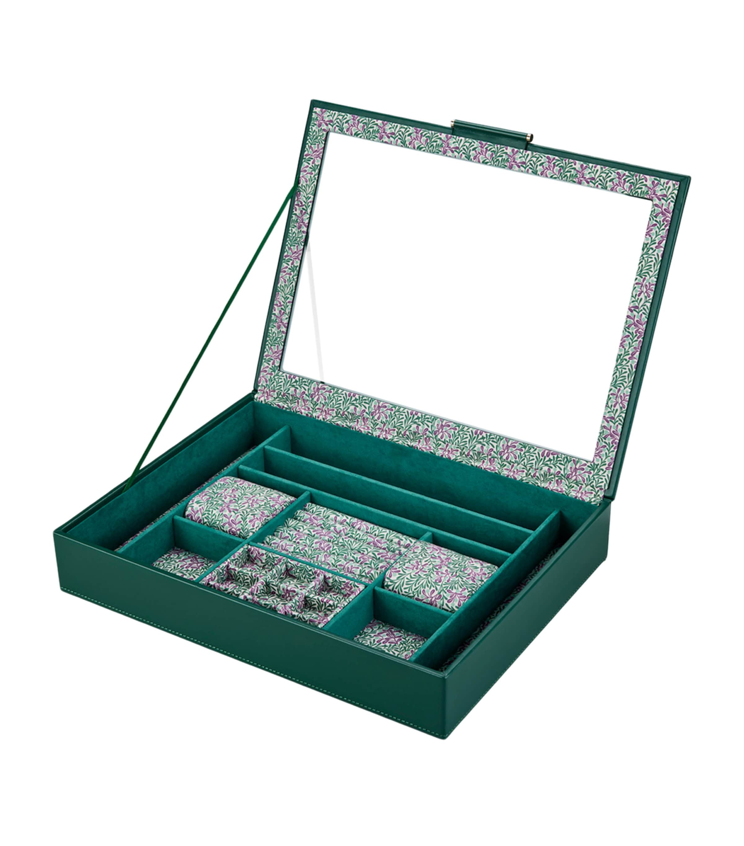 WOLF x Fiona Howard Sophia Window Jewellery Box Frst Grn Frut Boticl Image 3