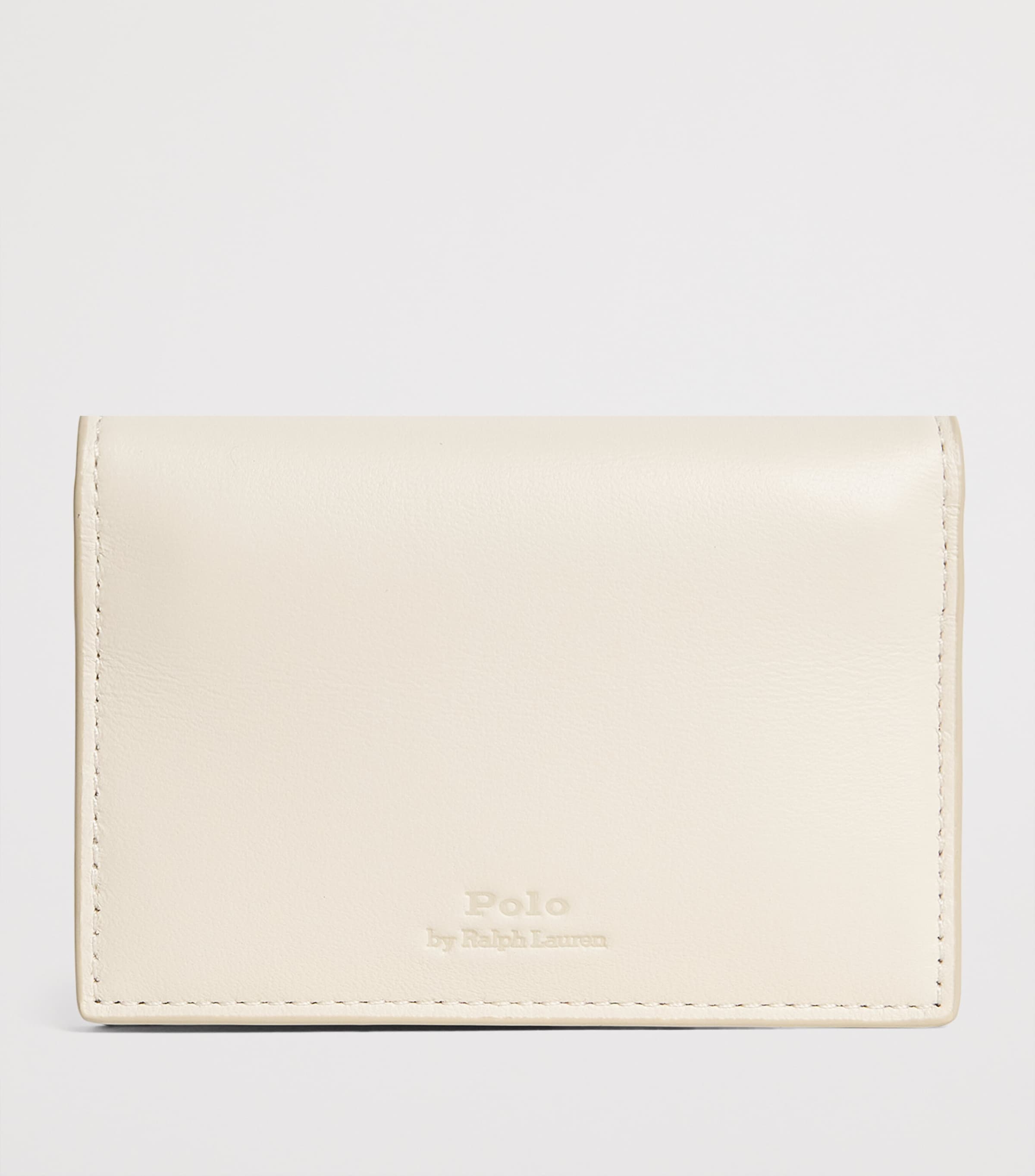 Polo Ralph Lauren Leather Polo Bear Wallet Ivory Image 3