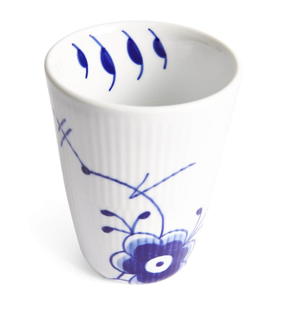 Blue Fluted Mega Thermal Mug (390ml) BLUE Image 2