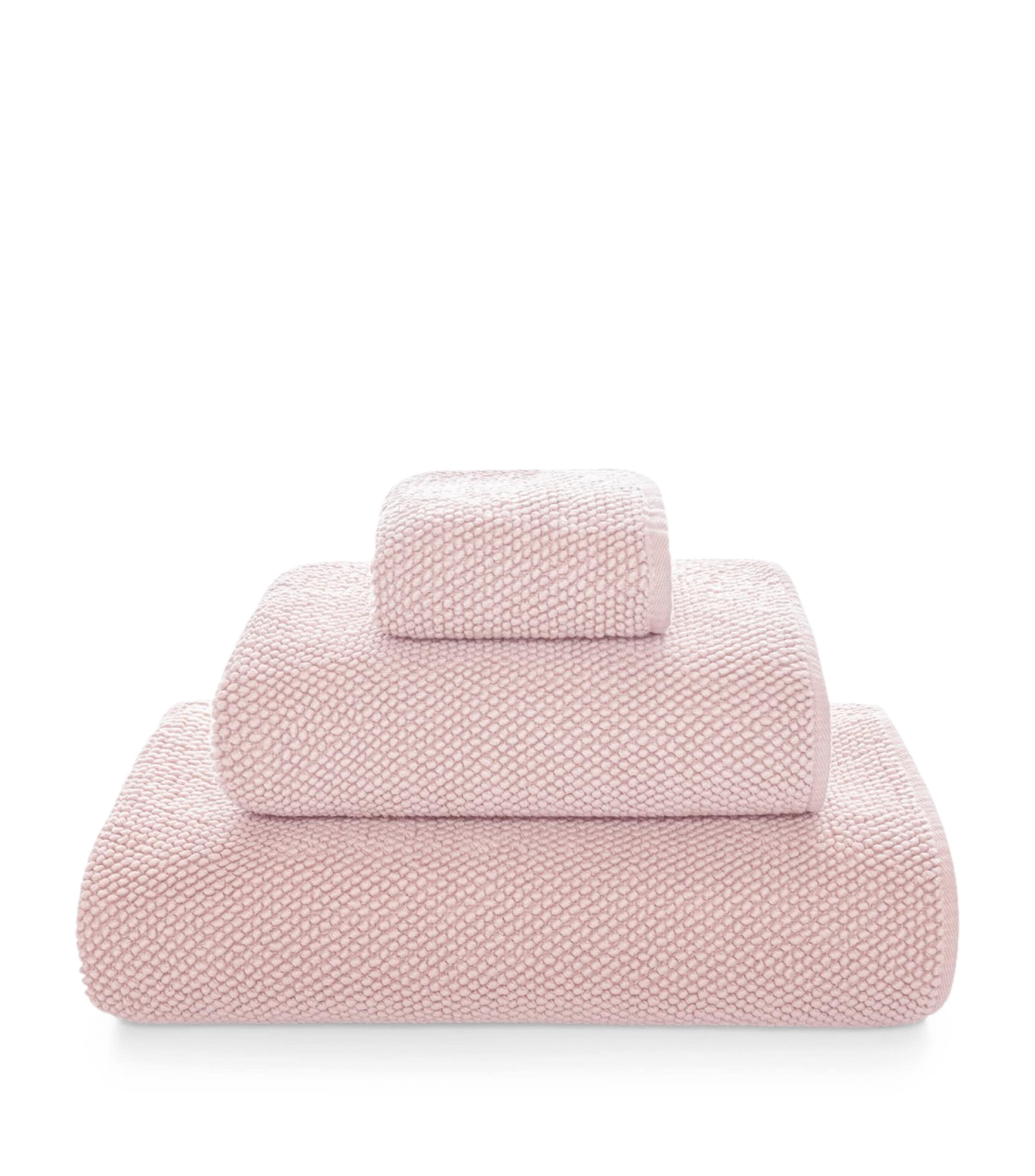 Graccioza Cotton Pearls Bath Towel In Pink