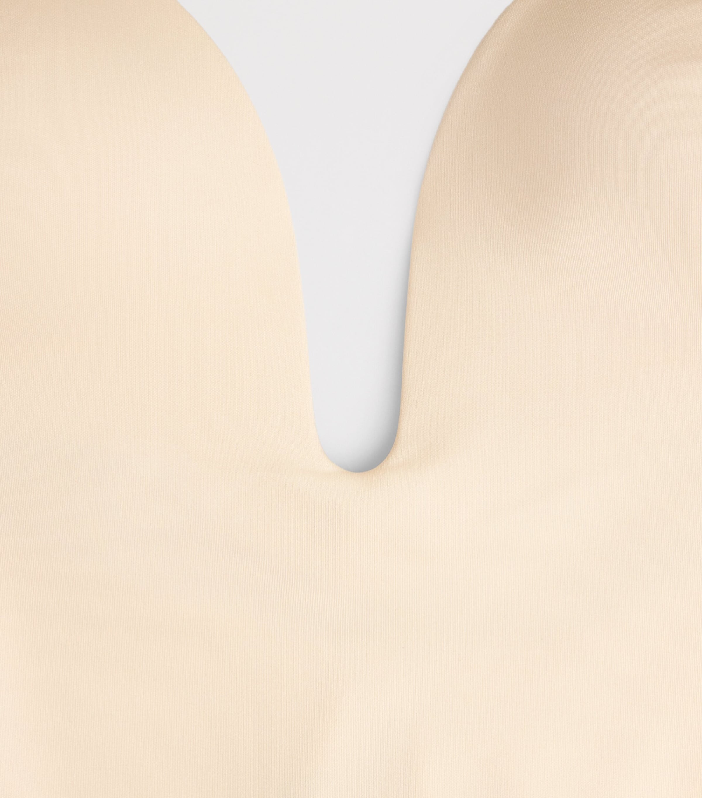 SPANX Womens SPANXshape Suit Your Fancy Plunge Mid-Thigh Bodysuit - Medium Control Toasted Coconut Image 4