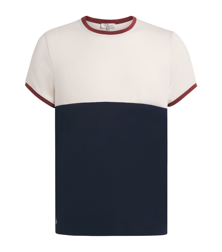 Three-Tone Lounge T-Shirt NVYC-NVY/CLUNCH/CLAY Image 1