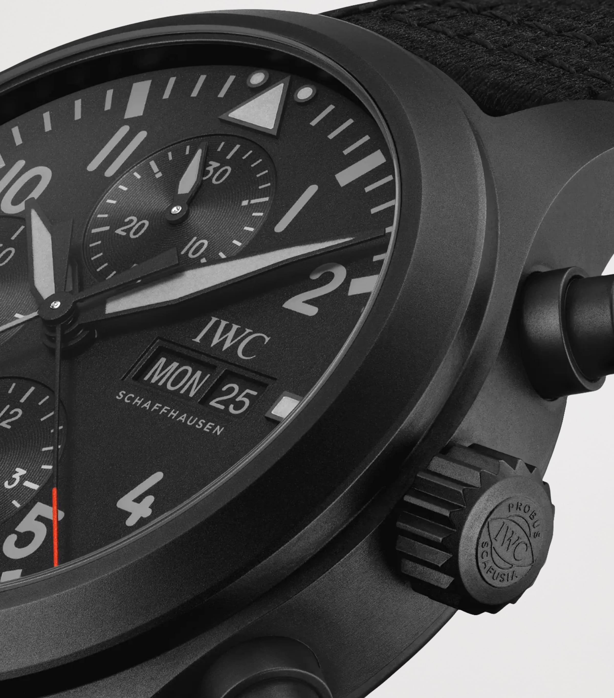 x Top Gun Ceratanium Double Chronograph Pilot’s Watch BLACK Image 6