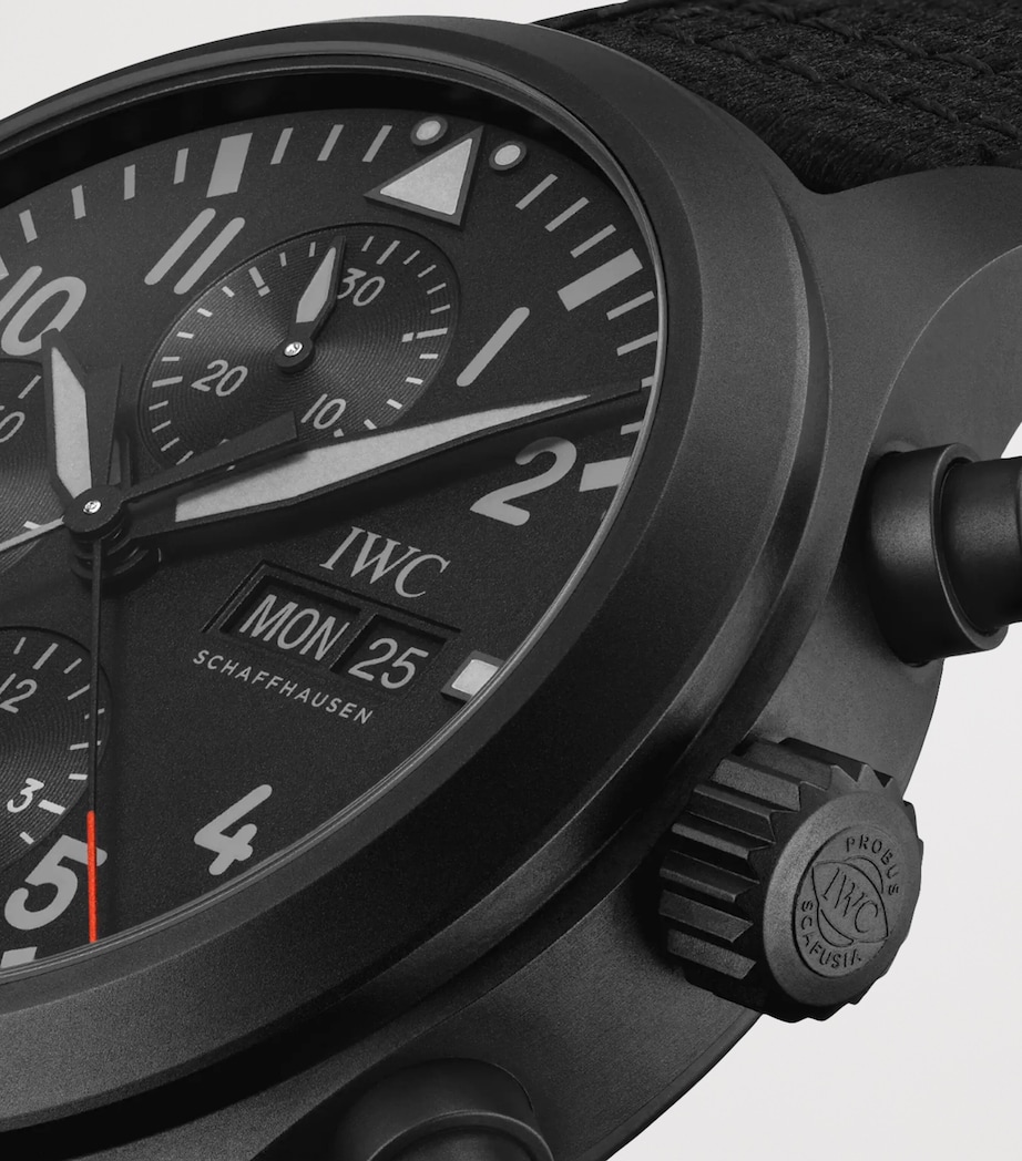 x Top Gun Ceratanium Double Chronograph Pilot’s Watch BLACK Image 6