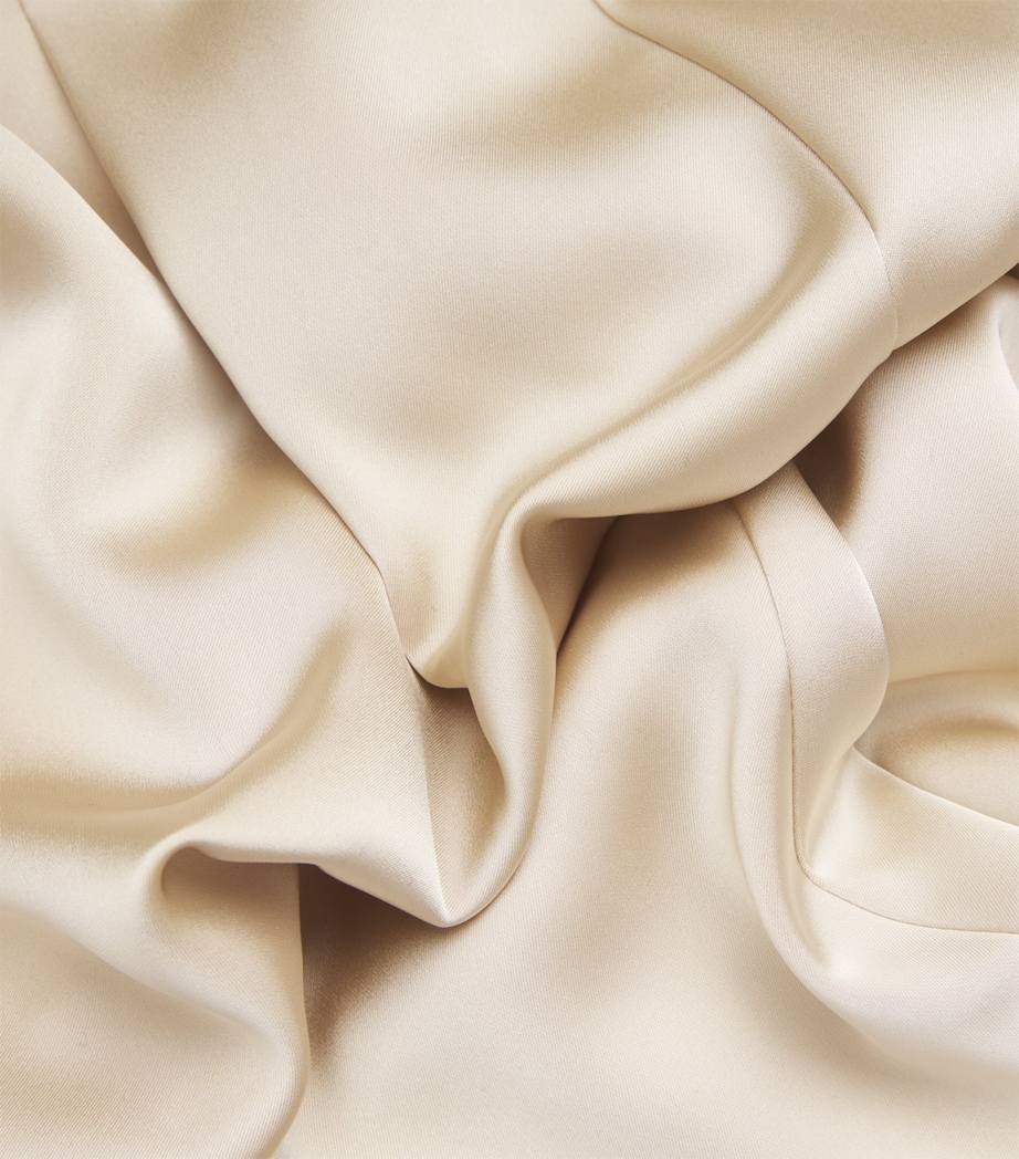 Satin Halterneck Jumpsuit ECRU Image 5