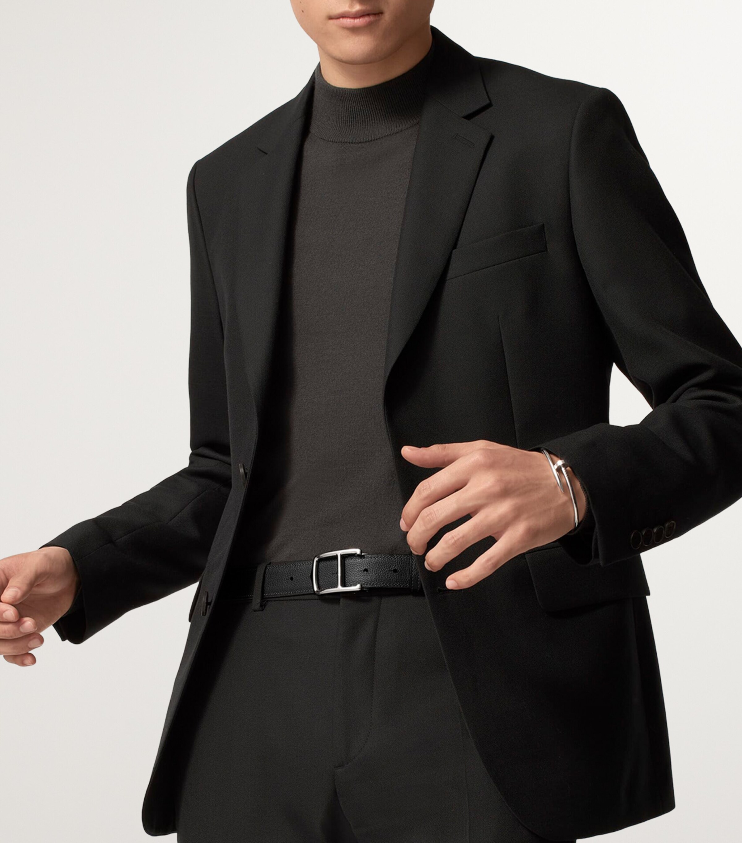Cartier Calfskin Reversible Cartier C Belt Black And Brown Image 6