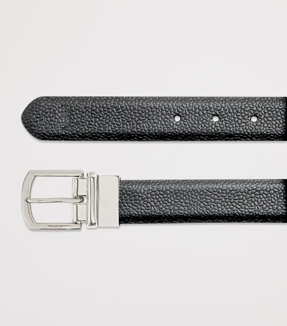 Leather Reversible Belt BLACK Image 4
