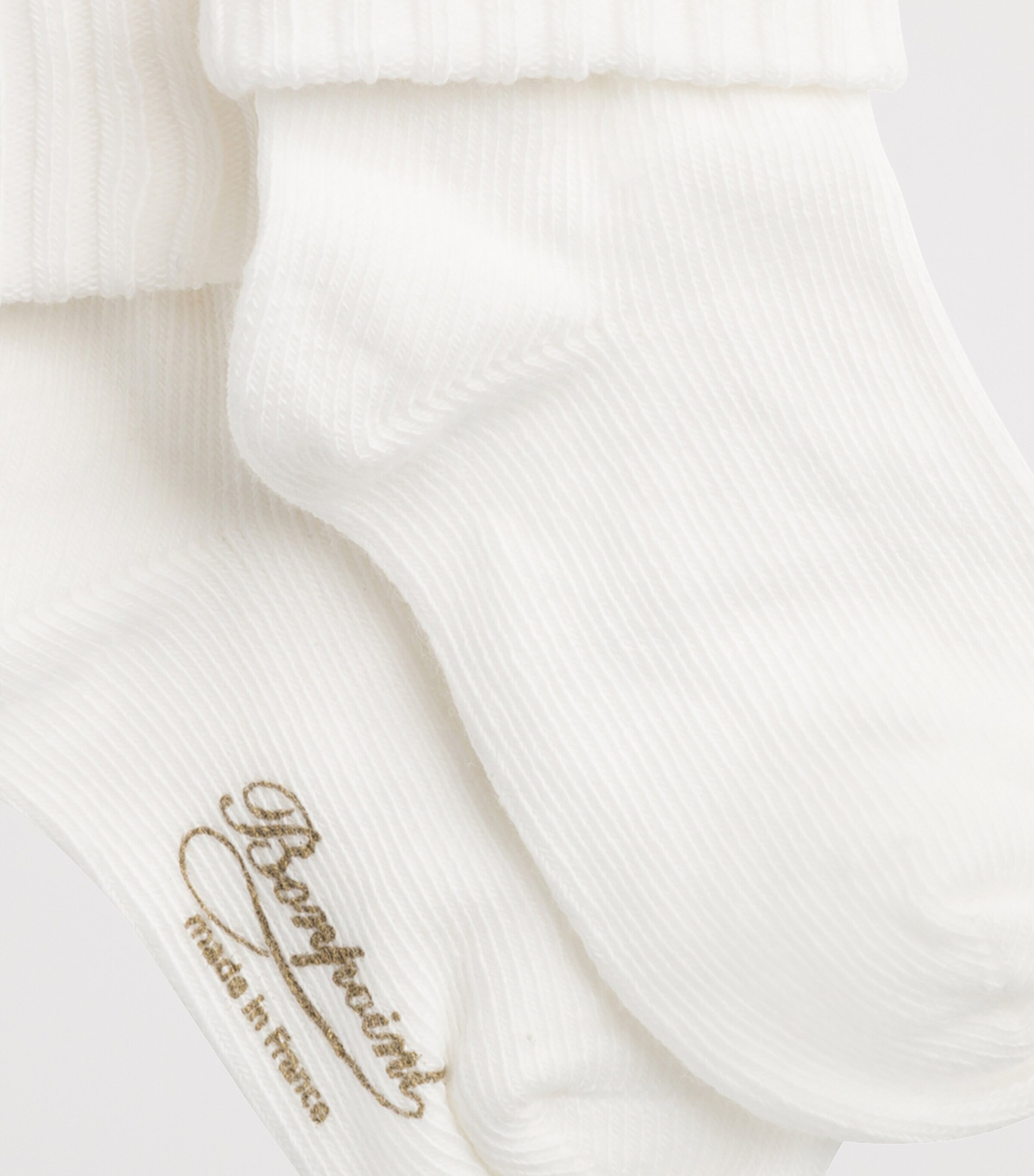 Cotton-Blend Socks (3-36 Months) BLANC LAIT Image 2