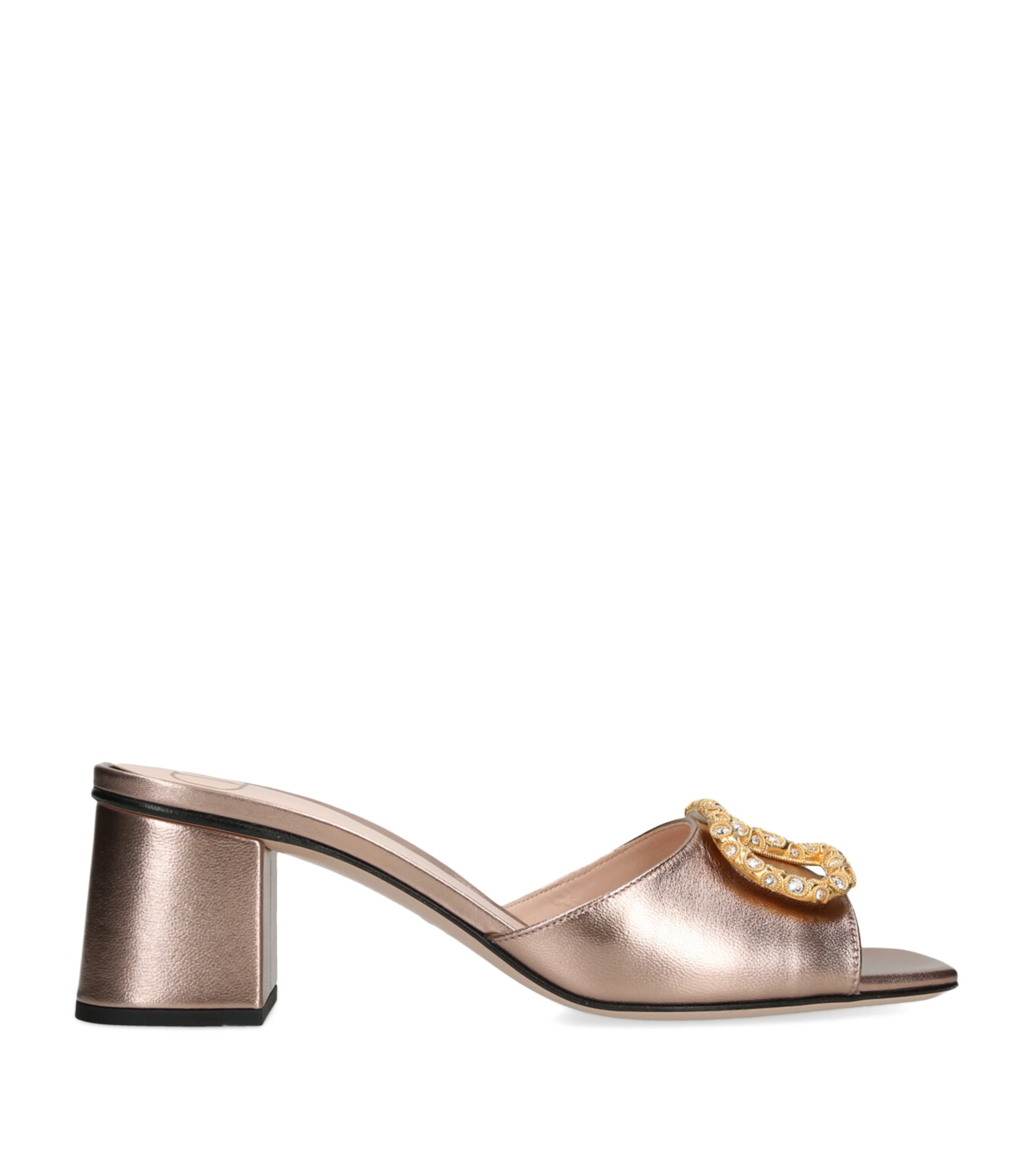 Leather VLogo Mules 60 BLUSH Image 1